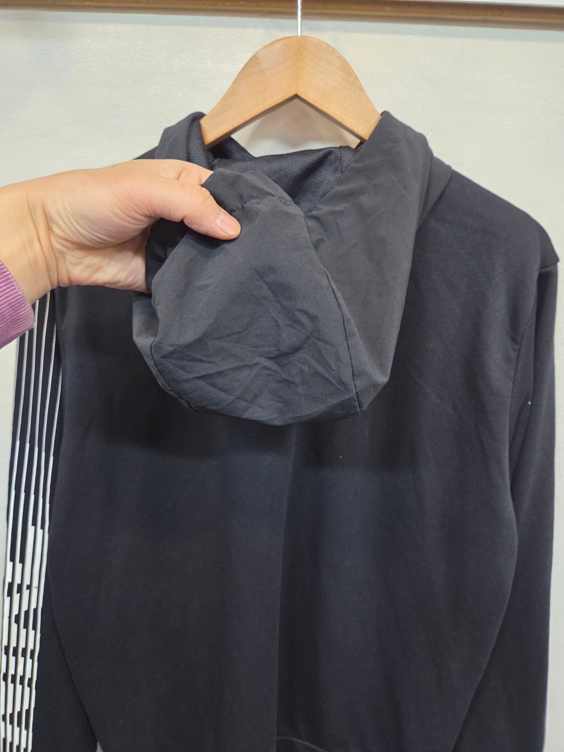 나이키 드라이핏 사이드로고 반집업 우븐후드티 L 상품이미지3