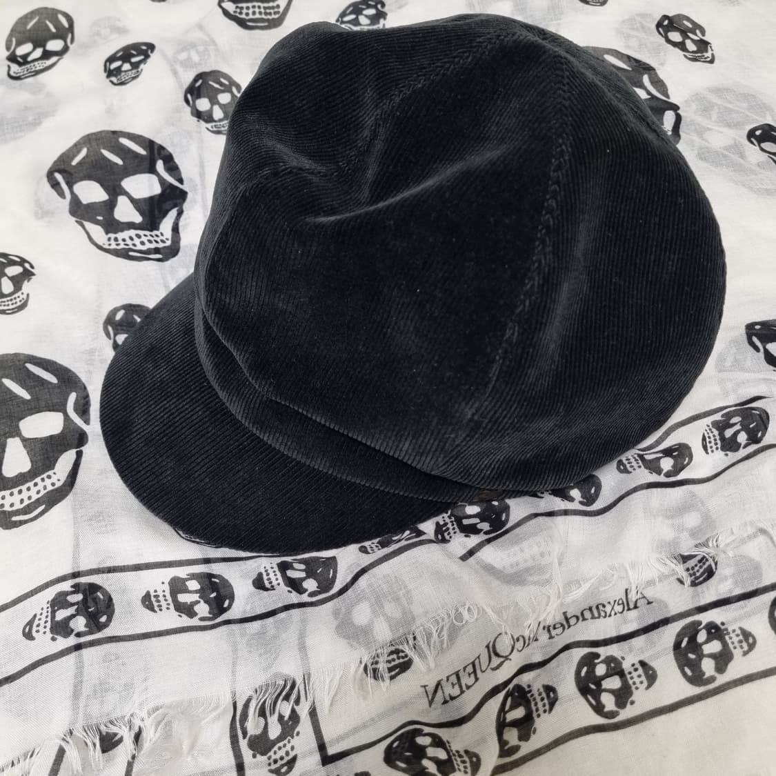 CA4LA 코듀로이 캐스킷 뉴스보이캡 블랙 상품이미지2