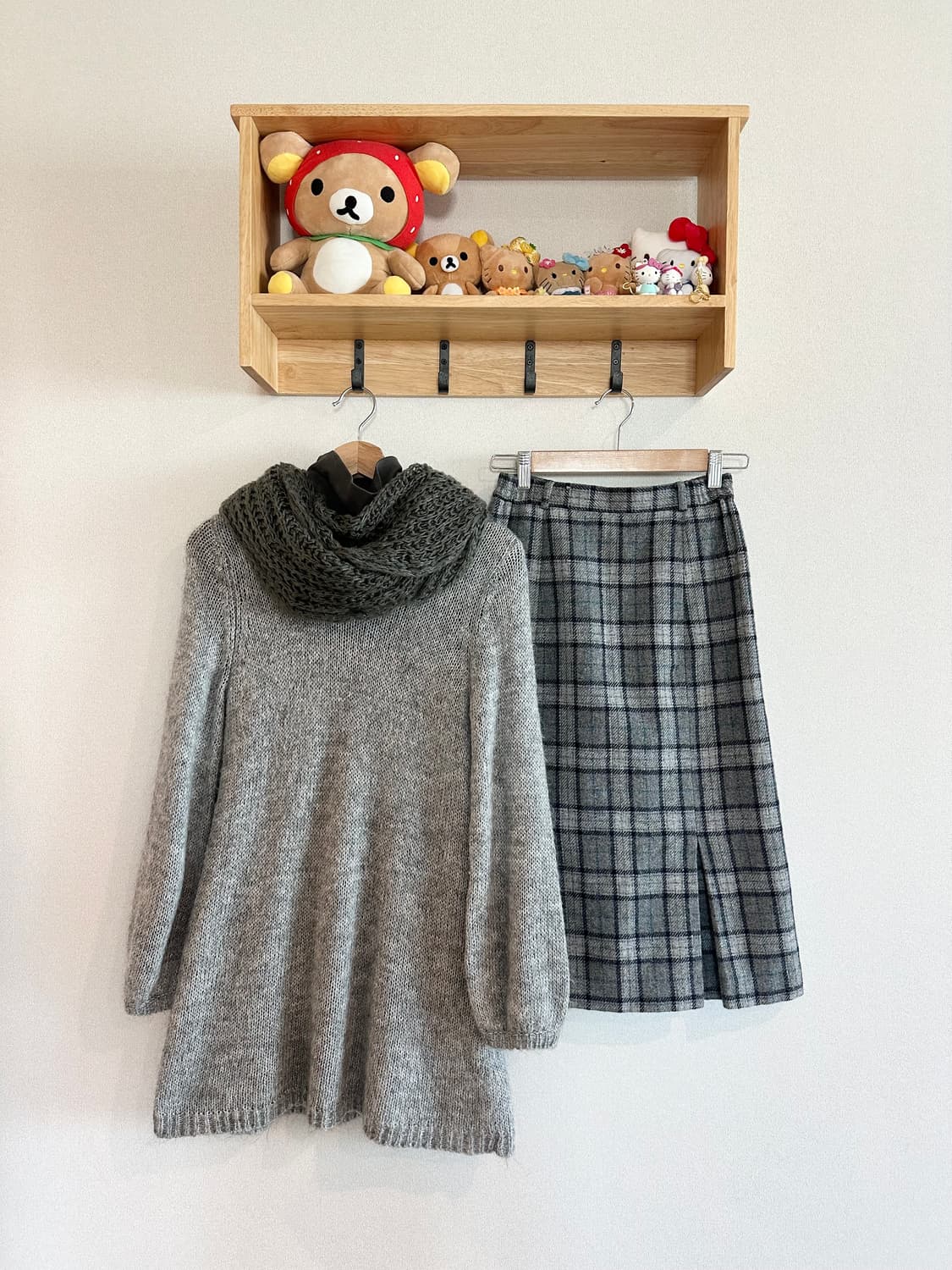 jpn 모리걸 하구미 스즈코 너드 아오이유우 레이어드 코디세트 상품이미지1