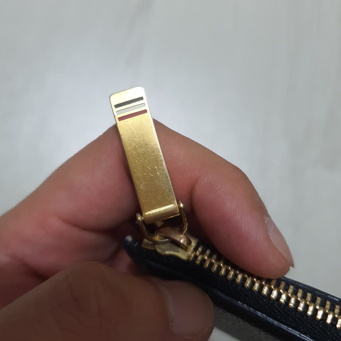 정품 톰브라운 블랙 레더 카드지갑 상품이미지8