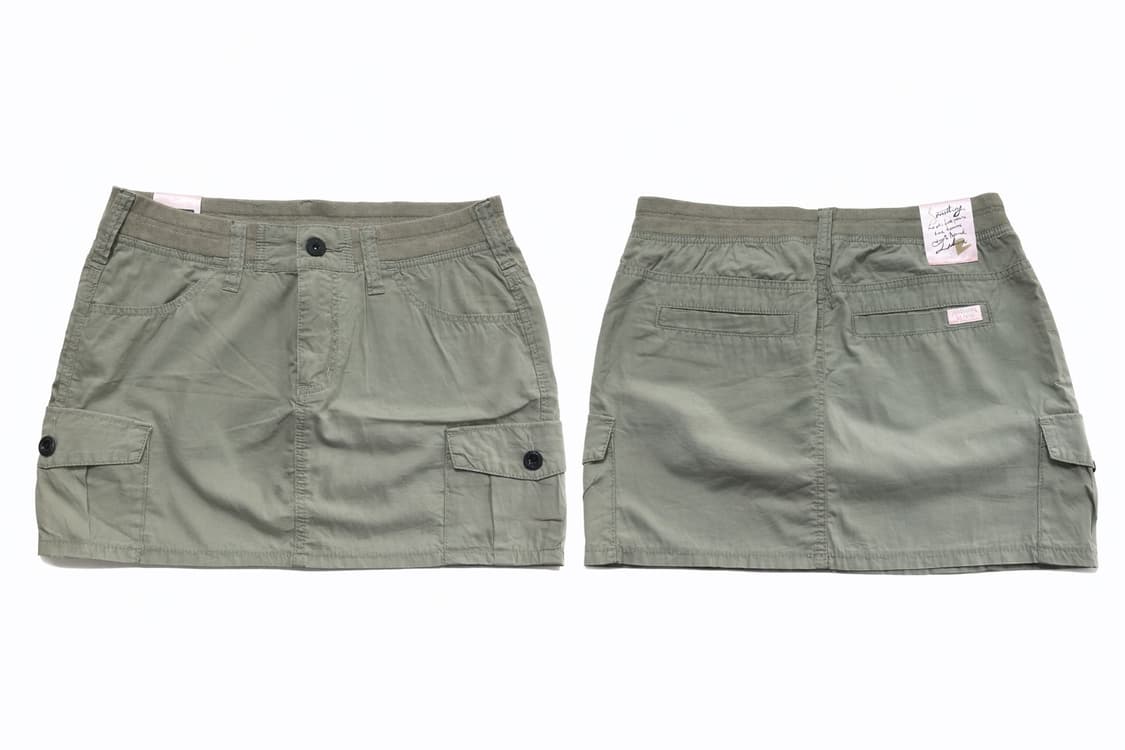 베이지 카고 미니 스커트 상품이미지1