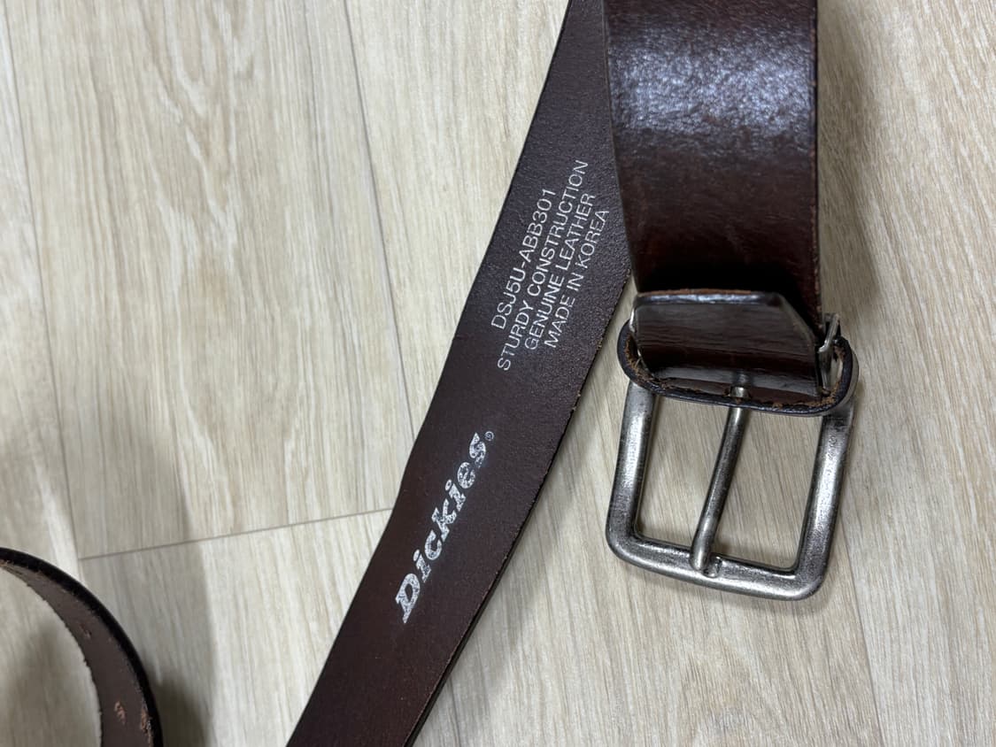 Dickies leather belt brown 상품이미지2