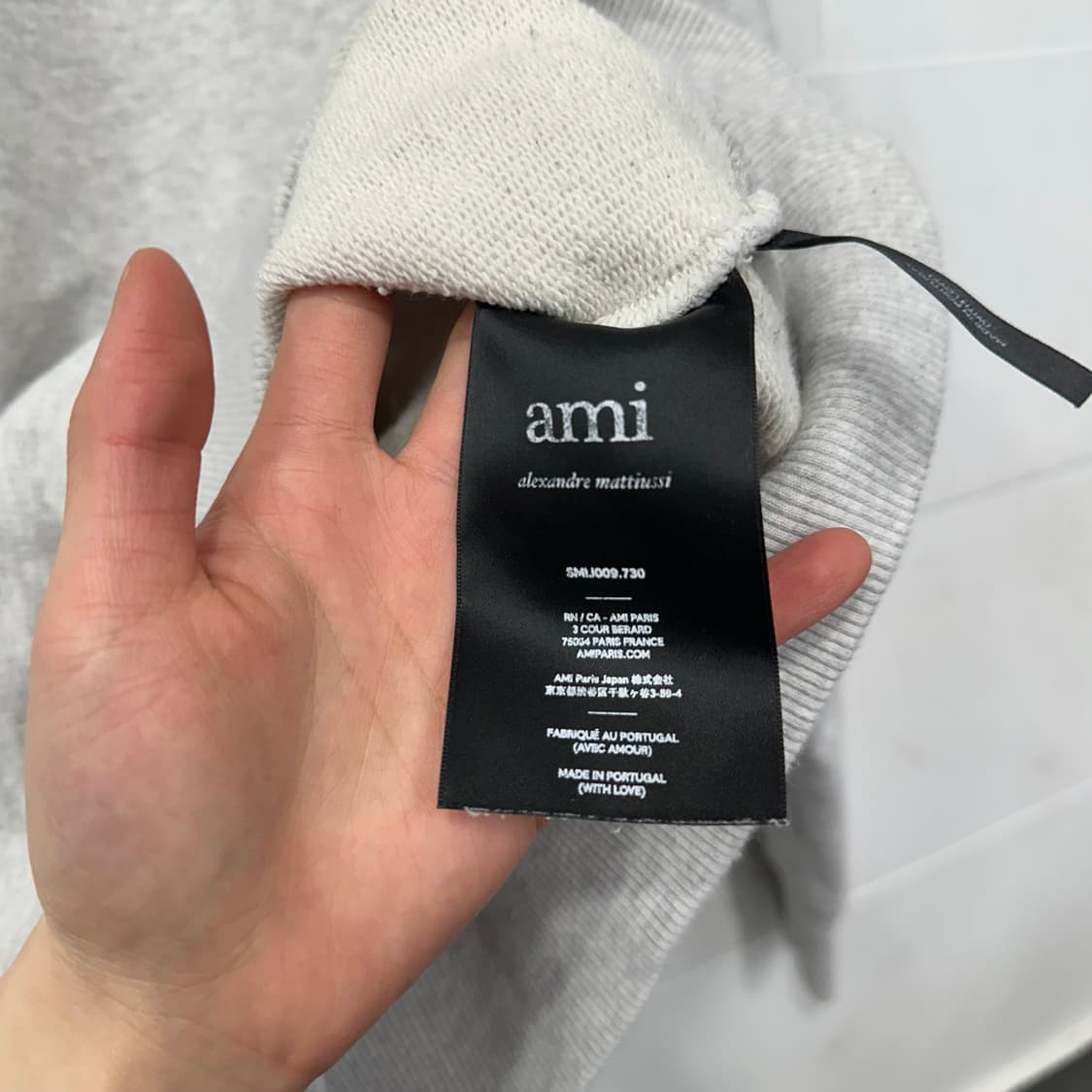 아미 스마일 맨투맨 상품이미지4