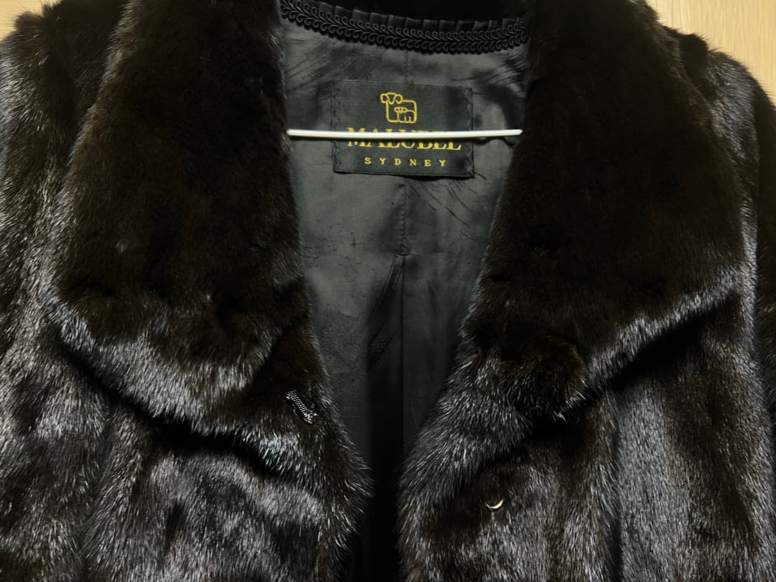 Malubel Sydney 밍크 코트 블랙 S 55 상품이미지7