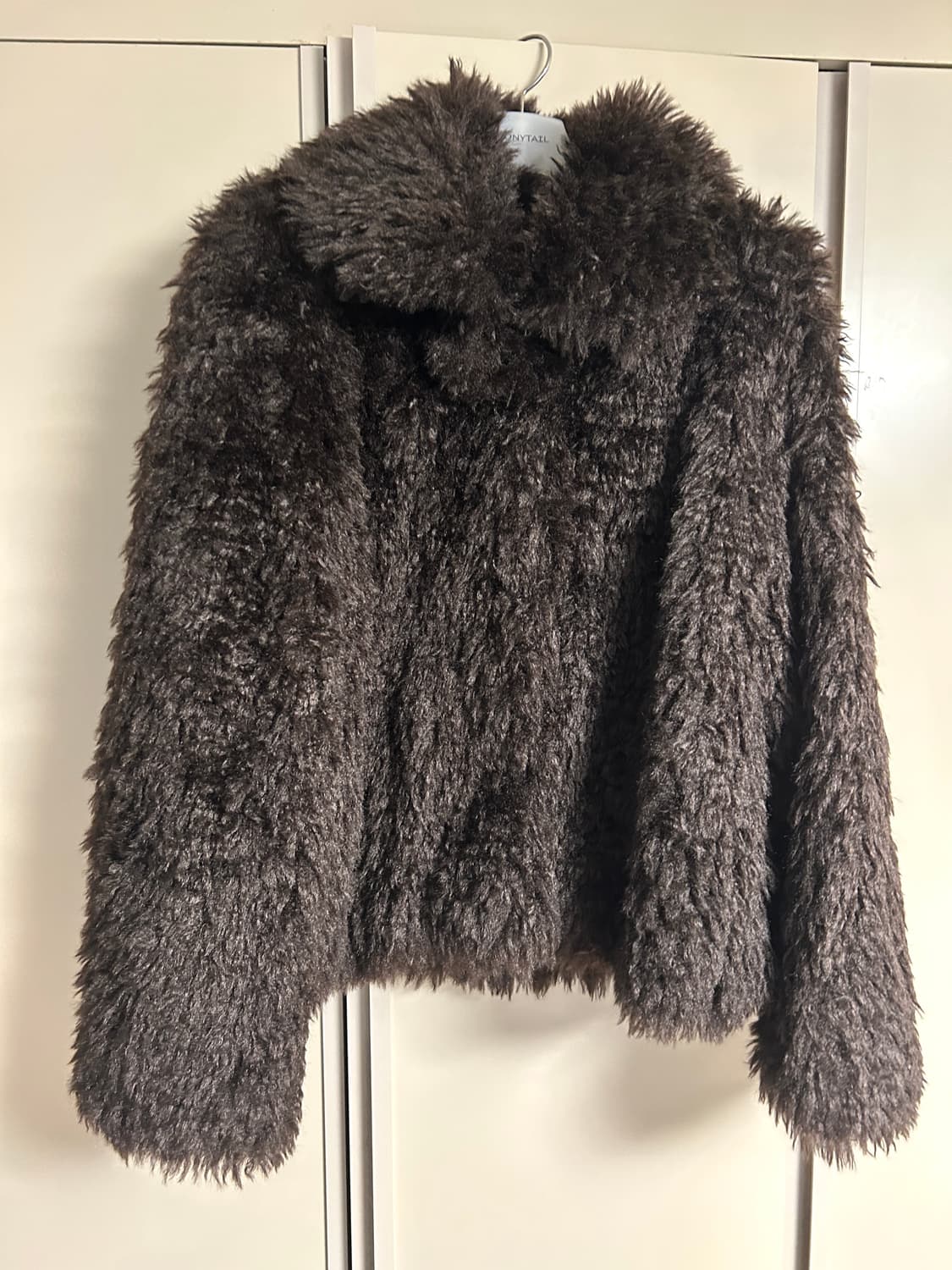포니테일 ponytail shaggy 퍼 재킷 상품이미지8