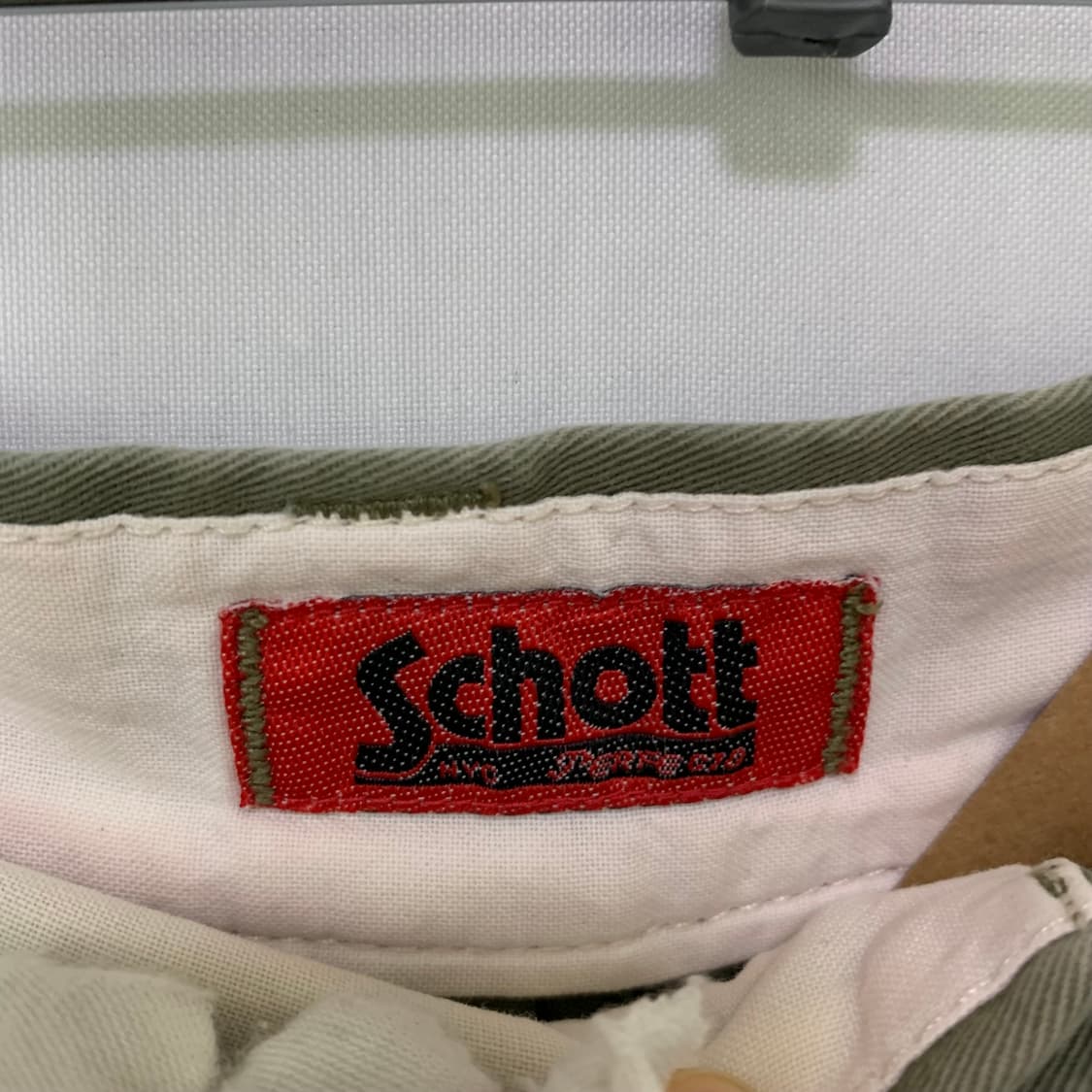 Schott 쇼트 빈티지 00s y2k 포켓 카고 반바지 남성 L 카키 상품이미지4