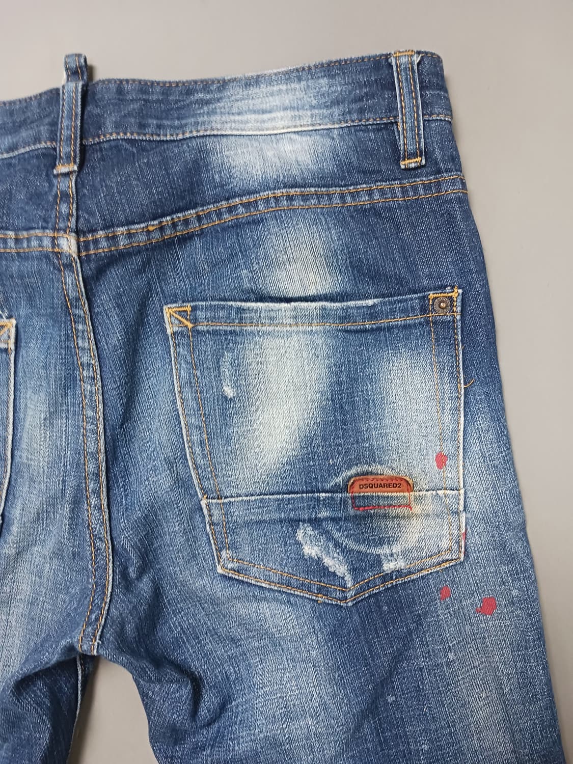 [32] 디스퀘어드2 멀티페인팅 레드탭 쿨가이진 청바지 상품이미지9
