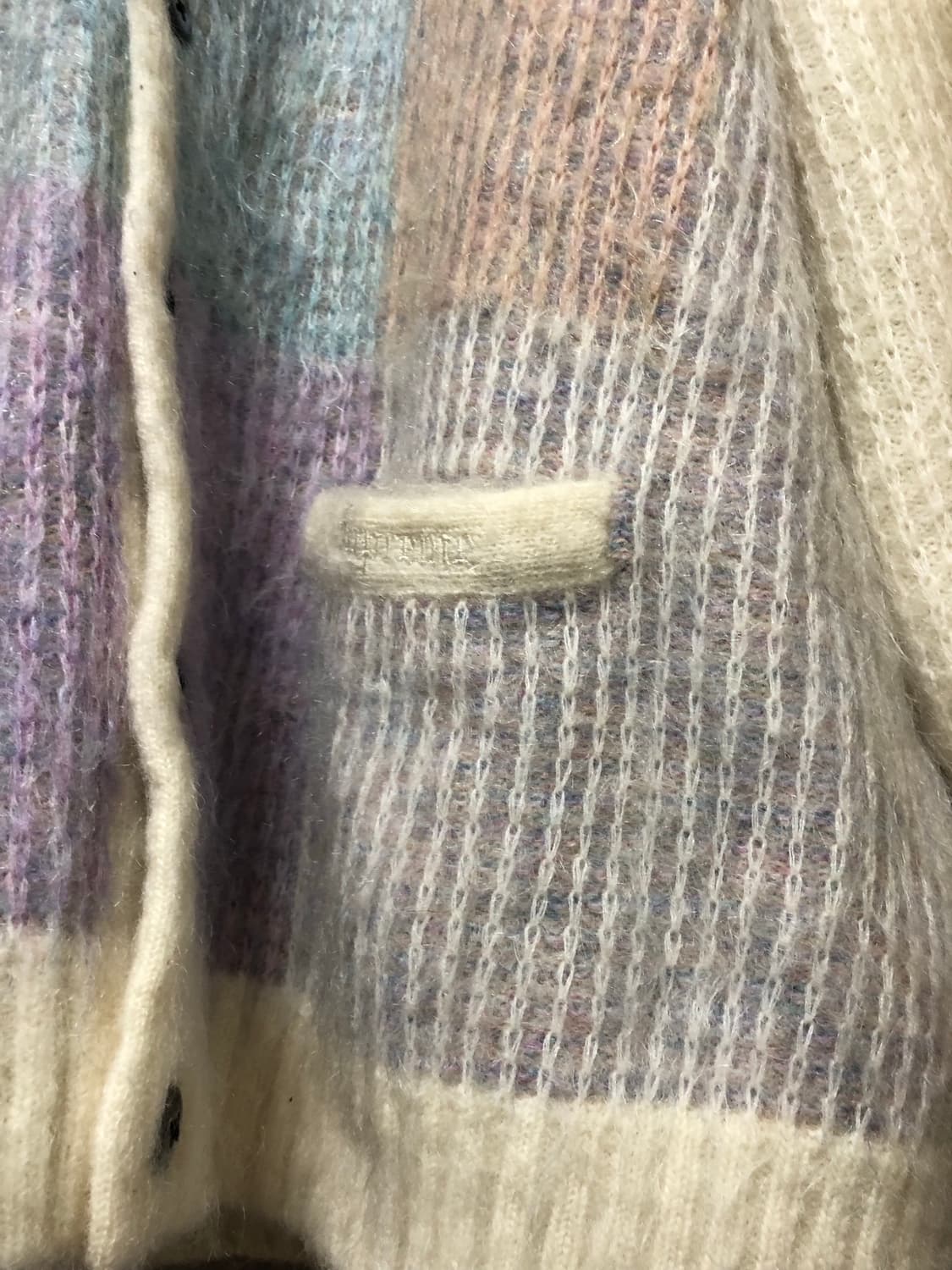 슈프림 브러쉬드 그리드 가디건 상품이미지6