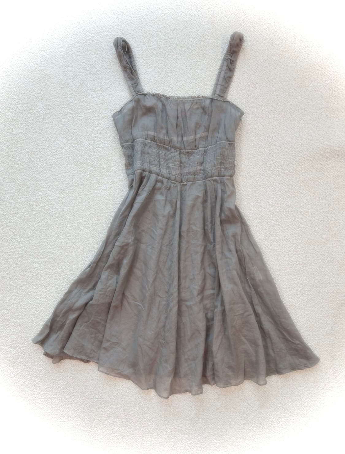 모리 시스루 애쉬 플레어 원피스 사와코 하구미 그런지페어리  상품이미지1