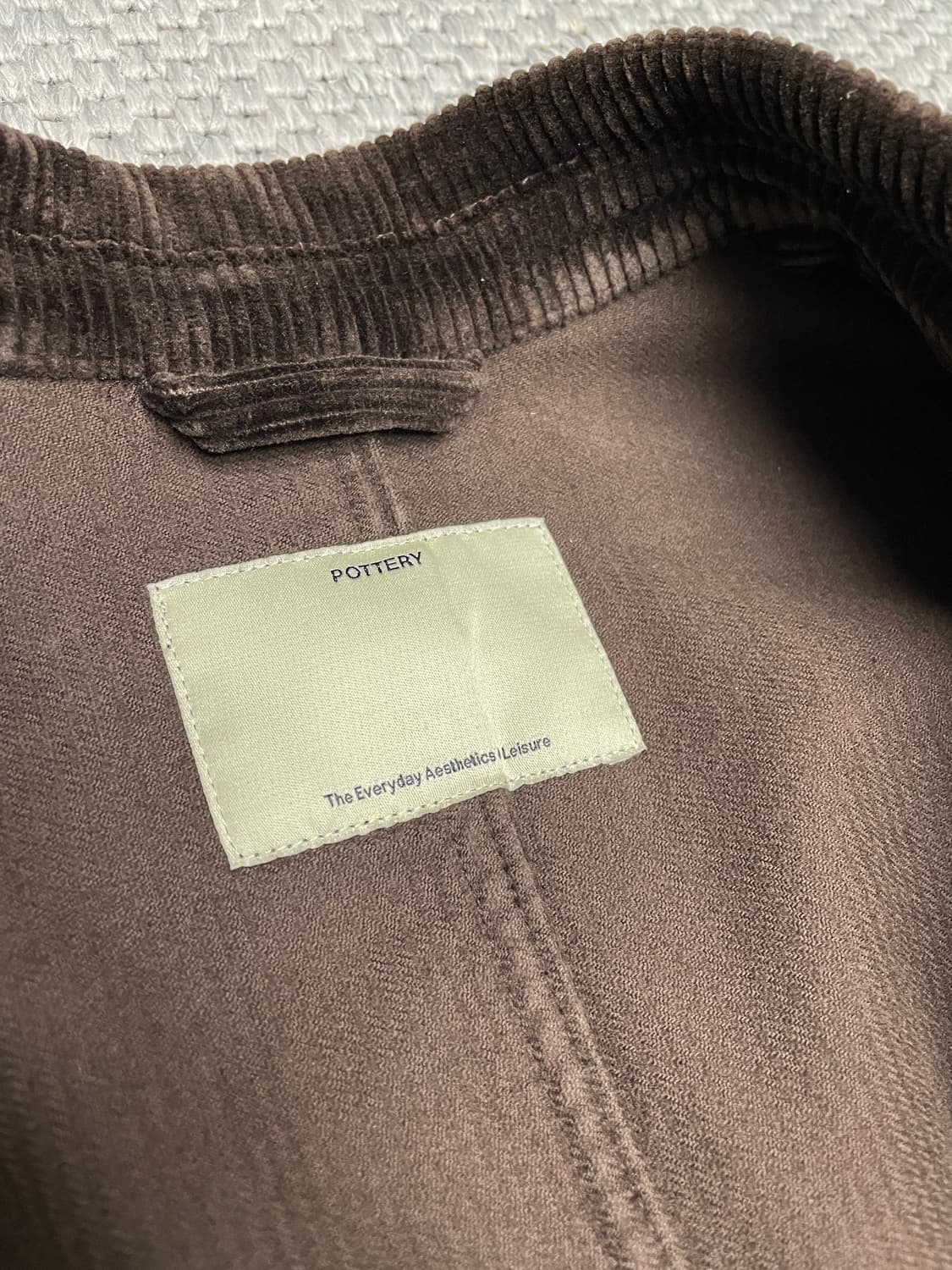 (1) 포터리 코듀로이 블레이저 다크브라운 상품이미지5