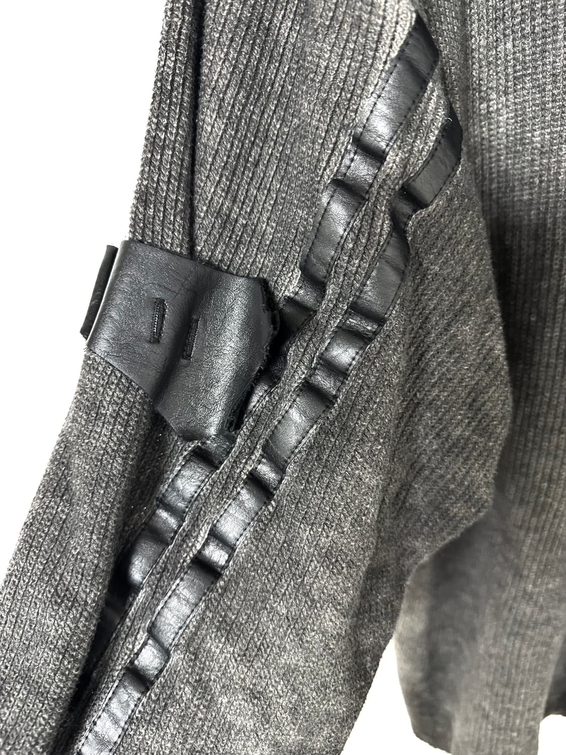 aesynctx 페이크 퍼 하프집 후디 블랙 XL 상품이미지3