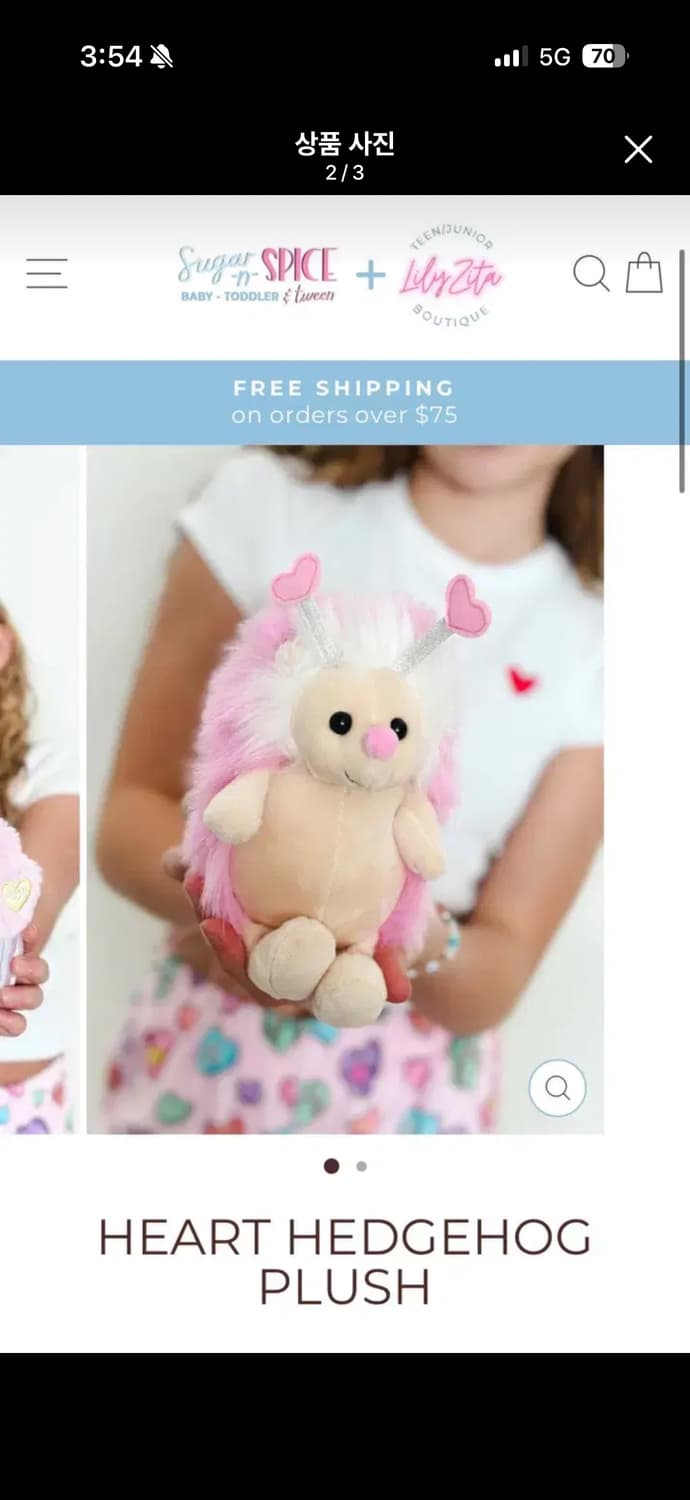 Iscream 고전 고슴도치 인형 (미국 이베이 직구) 상품이미지2