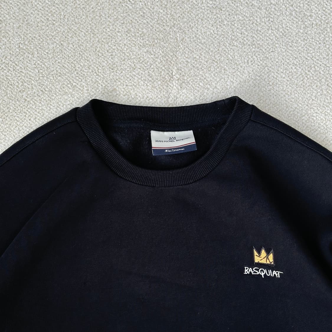 벤셔먼 X 바스키아 시그니처 레터링 자수 기모 스웨트셔츠 상품이미지5