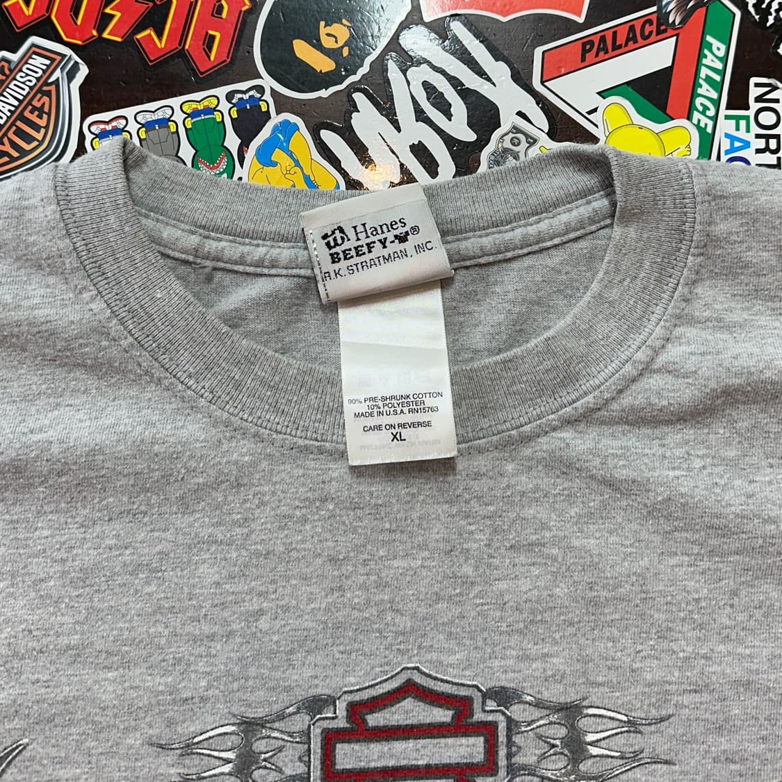 00s USA 할리데이비슨 플레임 롱슬리브 티셔츠 XL 상품이미지8