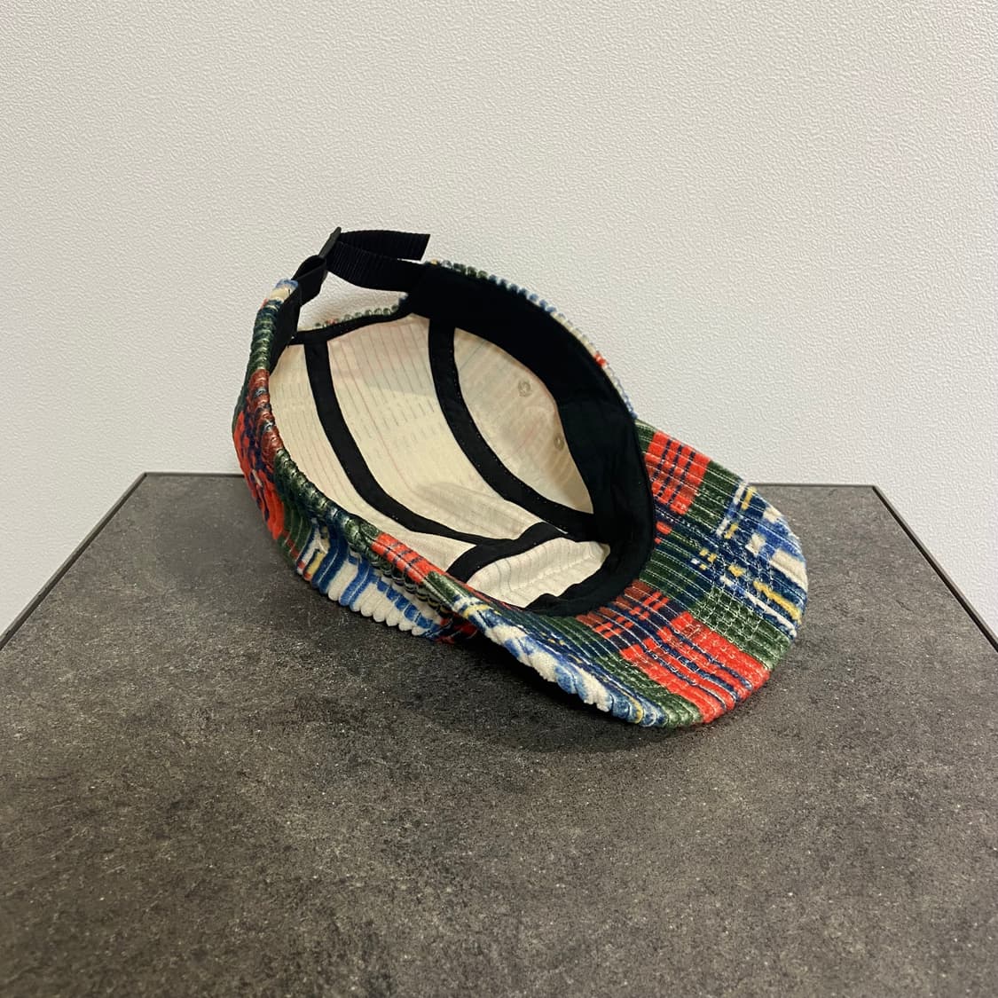 (OS) 슈프림 박스로고 캠프캡 모자 코듀로이 플레이드 체크 상품이미지7