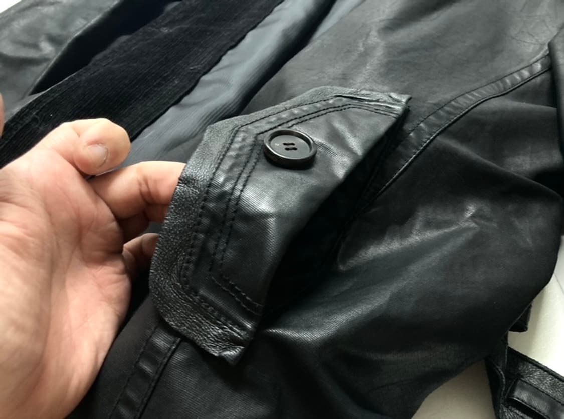 90-00s 옴브루노 코팅 코트 자켓 105-110 상품이미지7