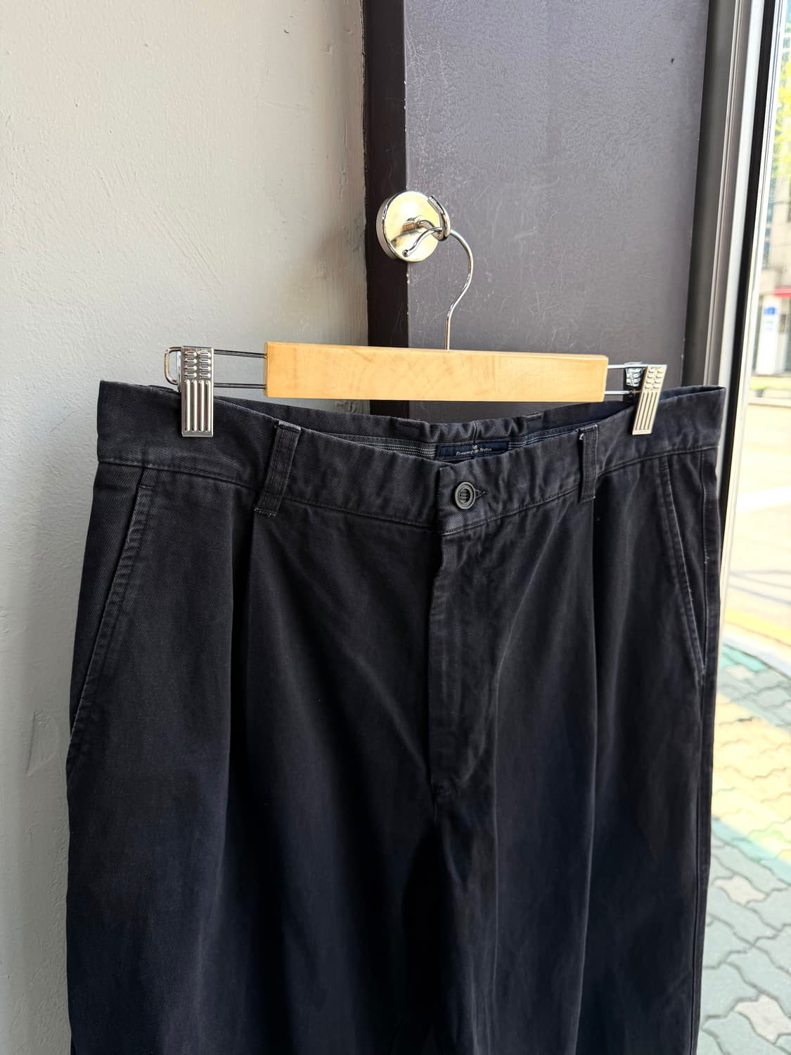 50/ 에르메네질도 제냐 가먼트다잉 원턱 팬츠 상품이미지3