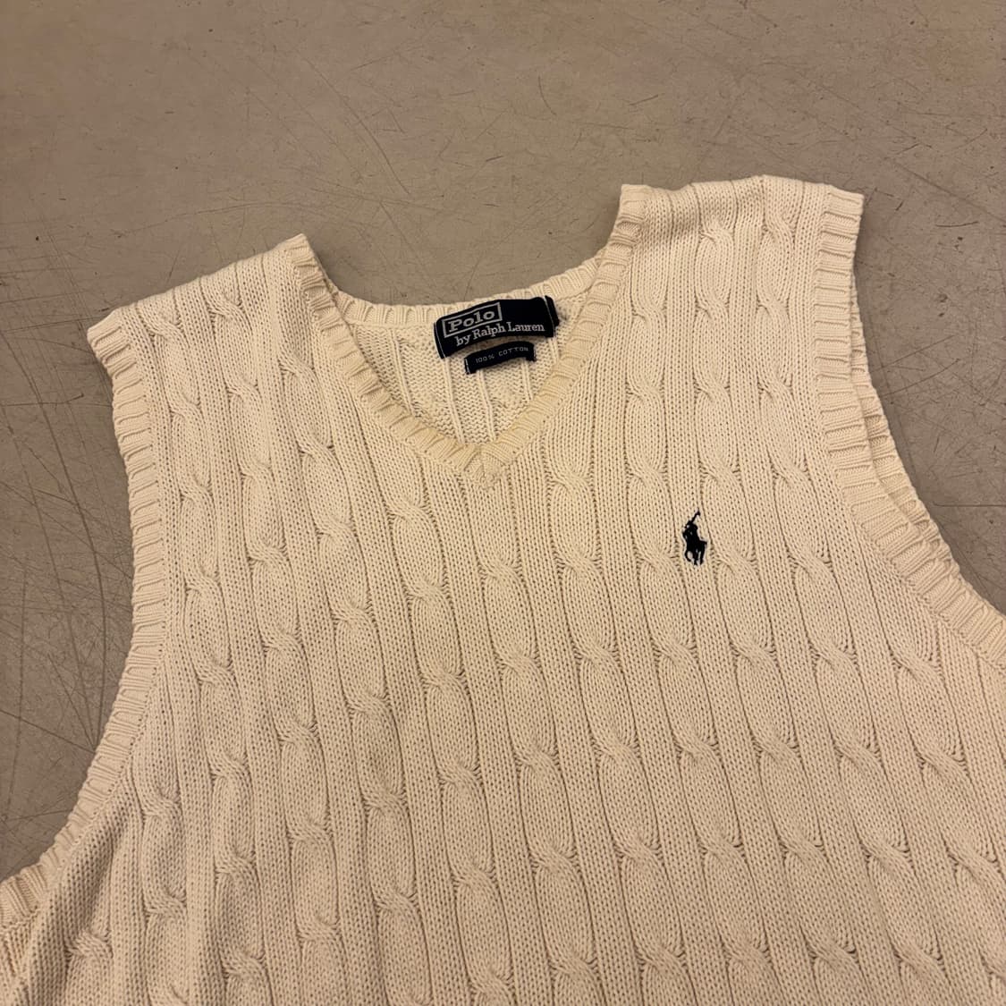 폴로 랄프로렌 케이블 포니 니트 베스트 상품이미지2