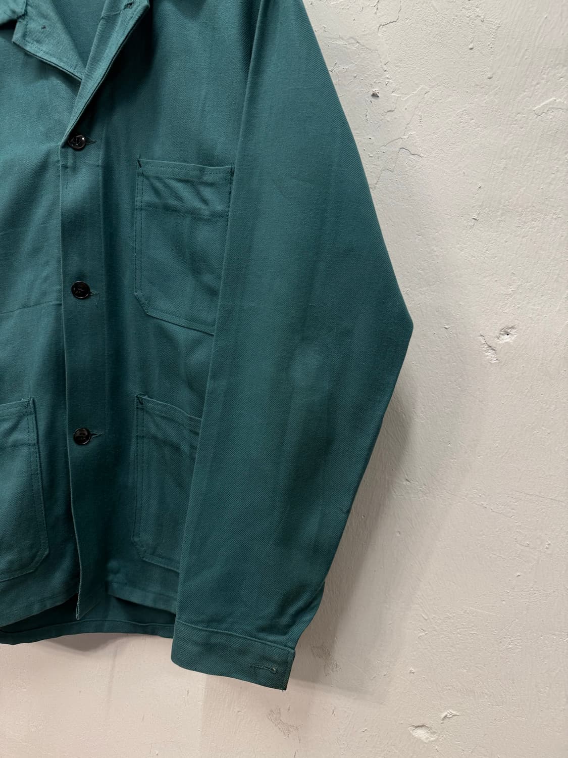 French Work Jacket Teal Green 상품이미지7