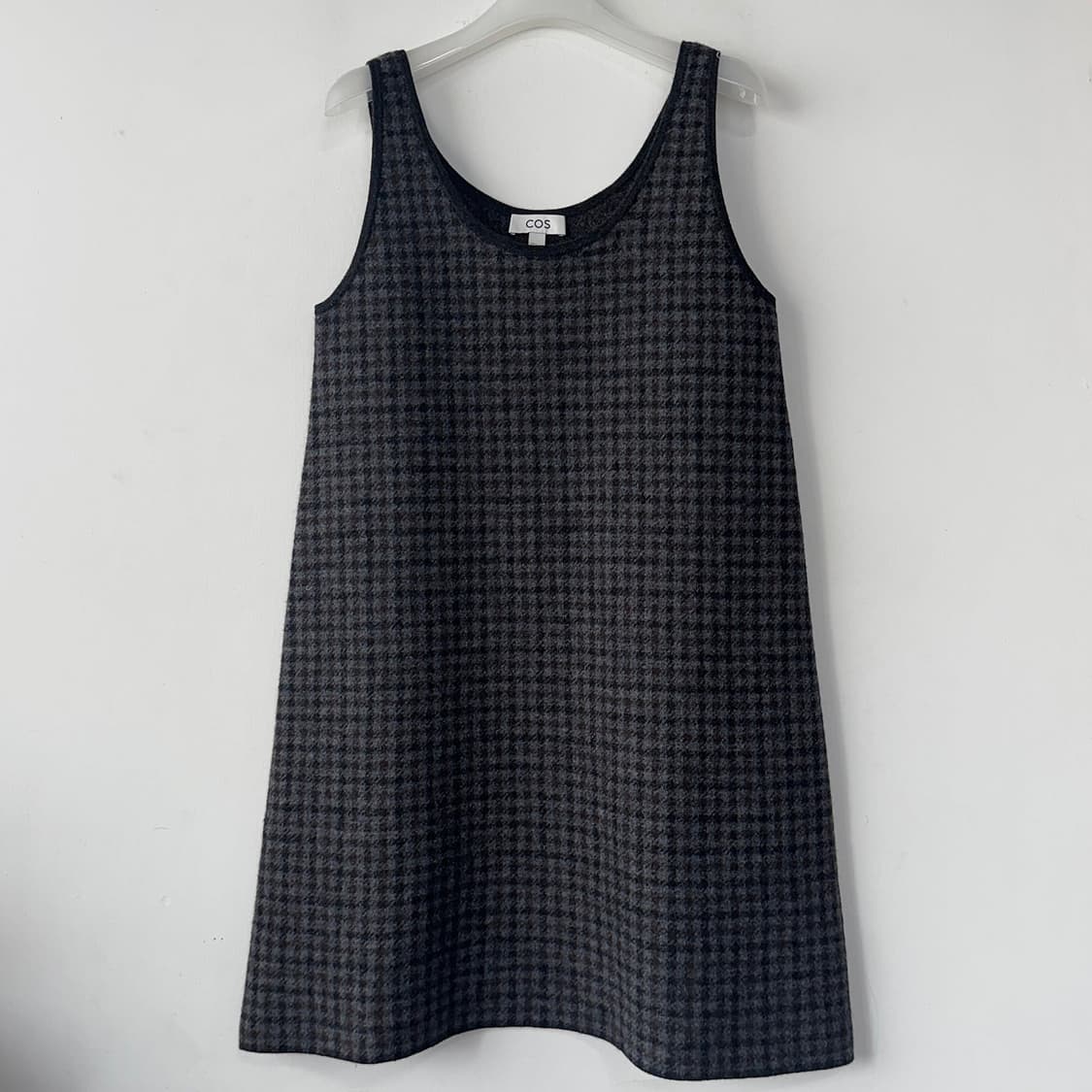 코스 COS 25 보일드 울 체크 원피스 상품이미지3
