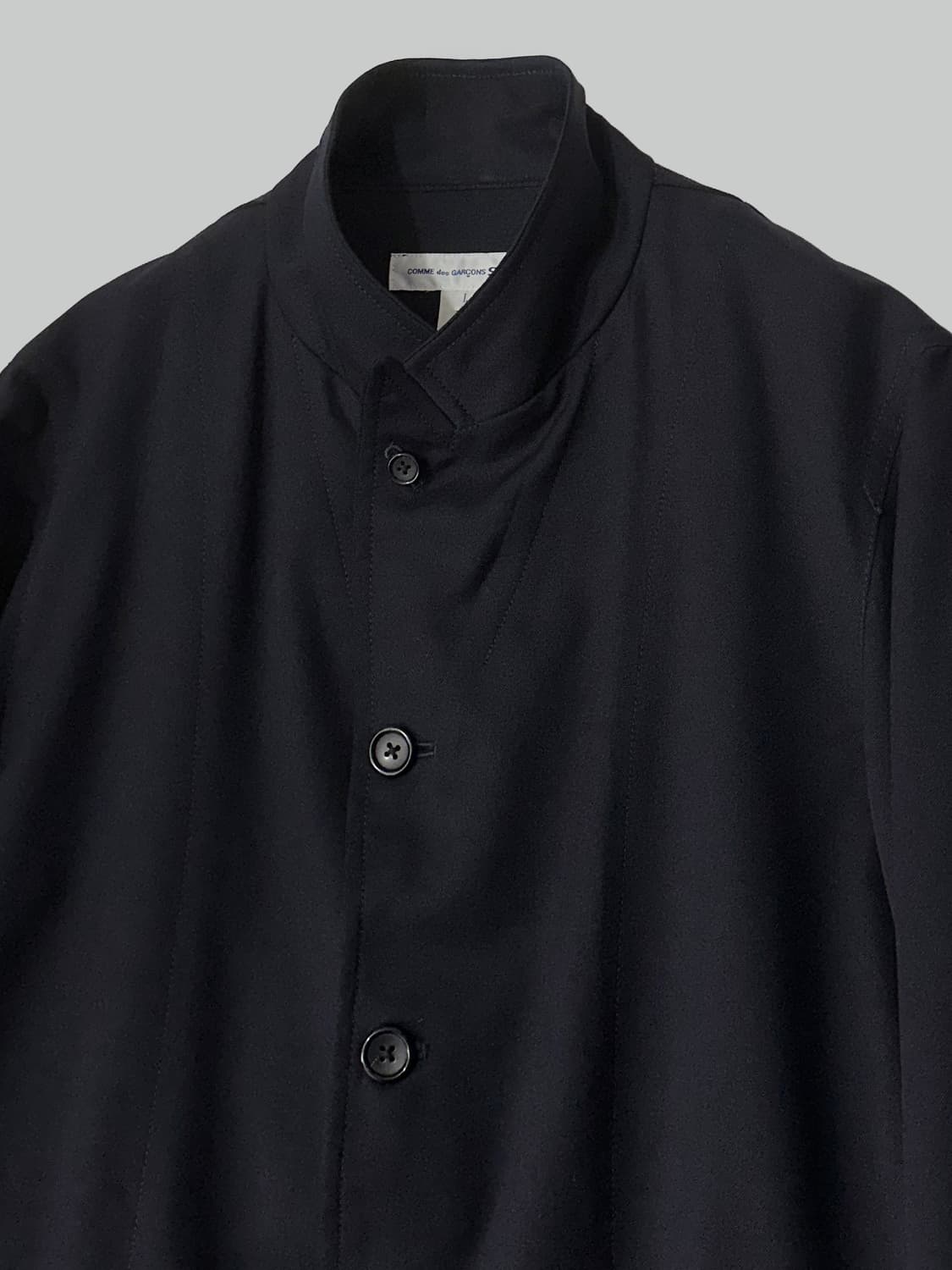 꼼데가르송 셔츠 울 피코트 다크 네이비 상품이미지3