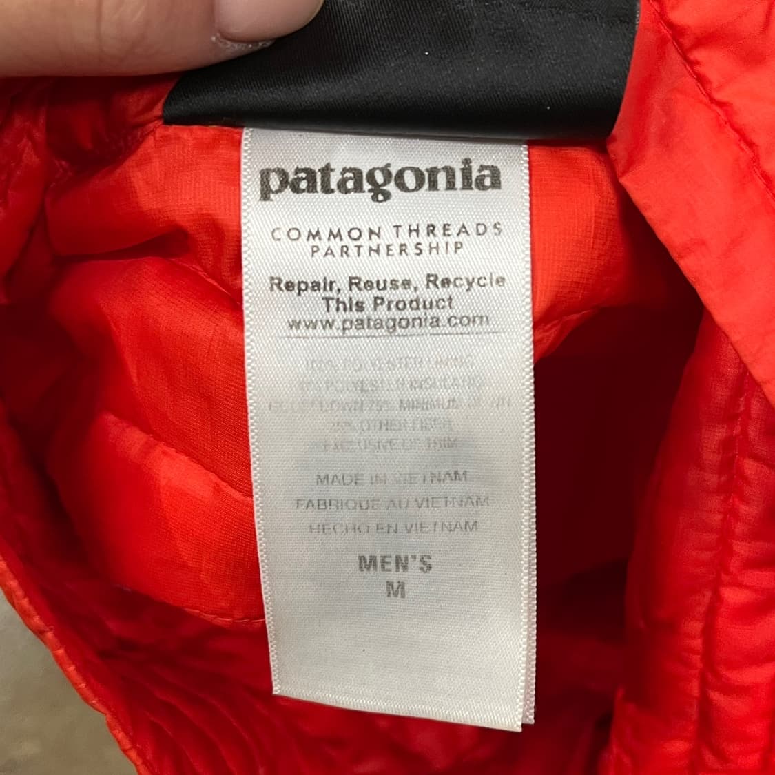 [정품/M] 파타고니아 퀼트 패딩 자켓 레드 b15 상품이미지4