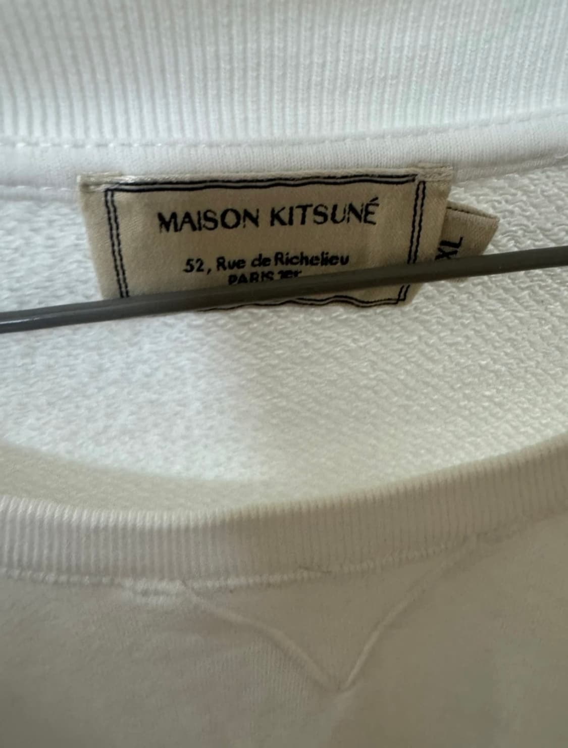 메종키츠네 폭스 맨투맨 화이트 l 상품이미지3
