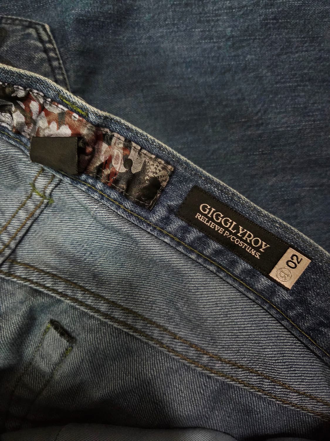 기글리로리 체위 와펜 레귤러 데님 팬츠 상품이미지8