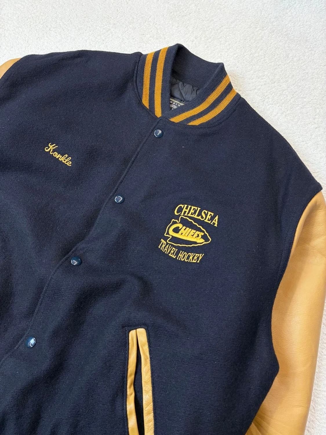 홀로웨이 90's USA 소가죽 바시티 자켓 PN6138 상품이미지2