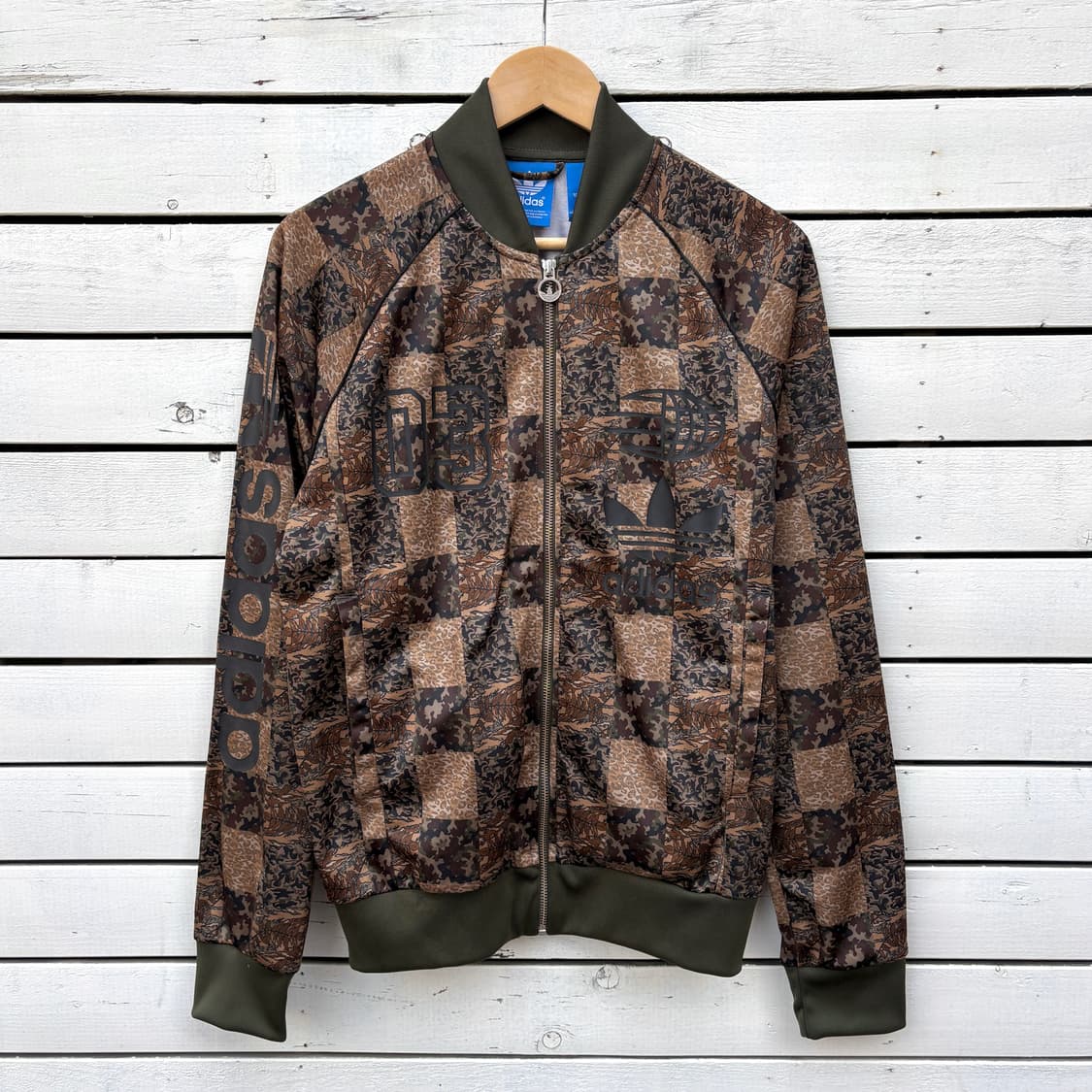 Adidas 아디다스 카모 체커 트랙탑 져지 자켓 상품이미지1