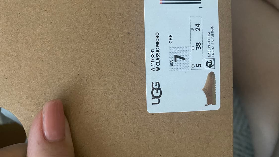 미국 어그 정품 클래식 마이크로 체스트넛 240  (정품 크림 새상품) 상품이미지8