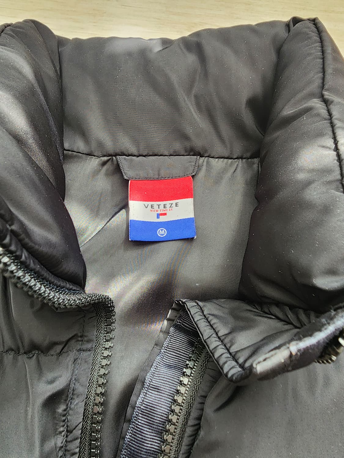 VETEZE 베테제 블랙 숏 패딩 팜. M(100)사이즈 베떼제 남녀공용 상품이미지5