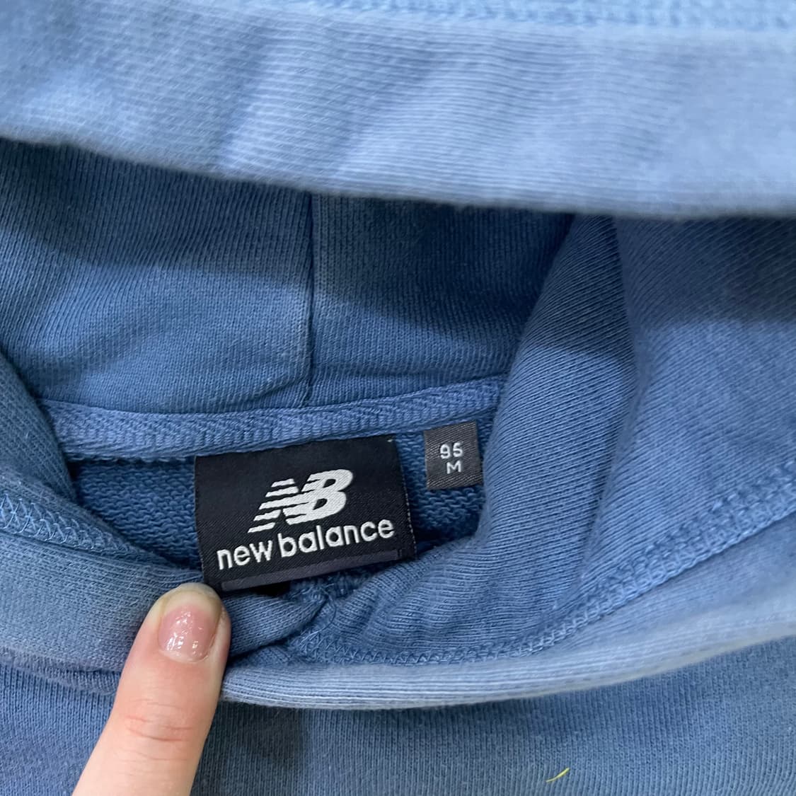 95 뉴발란스 빅로고 후드 티셔츠 0325M 상품이미지2