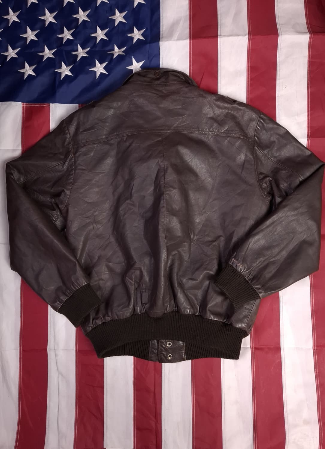 80's 빈티지 일본판 리얼레더 A-2 항공자켓 상품이미지7