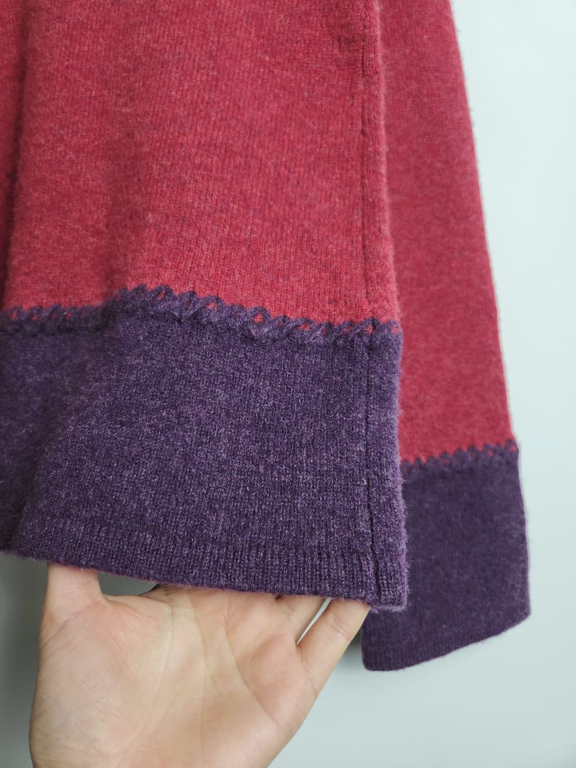 투톤 스티치 니트 상품이미지5