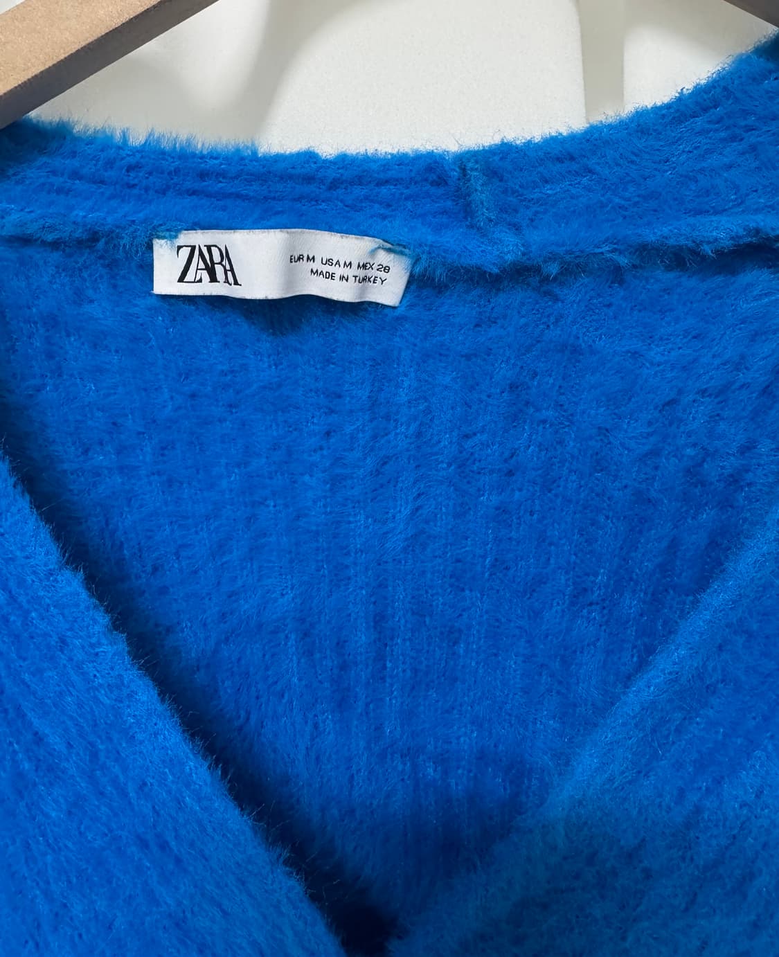 zara 자라 블루 앙고라 가디건 상품이미지9