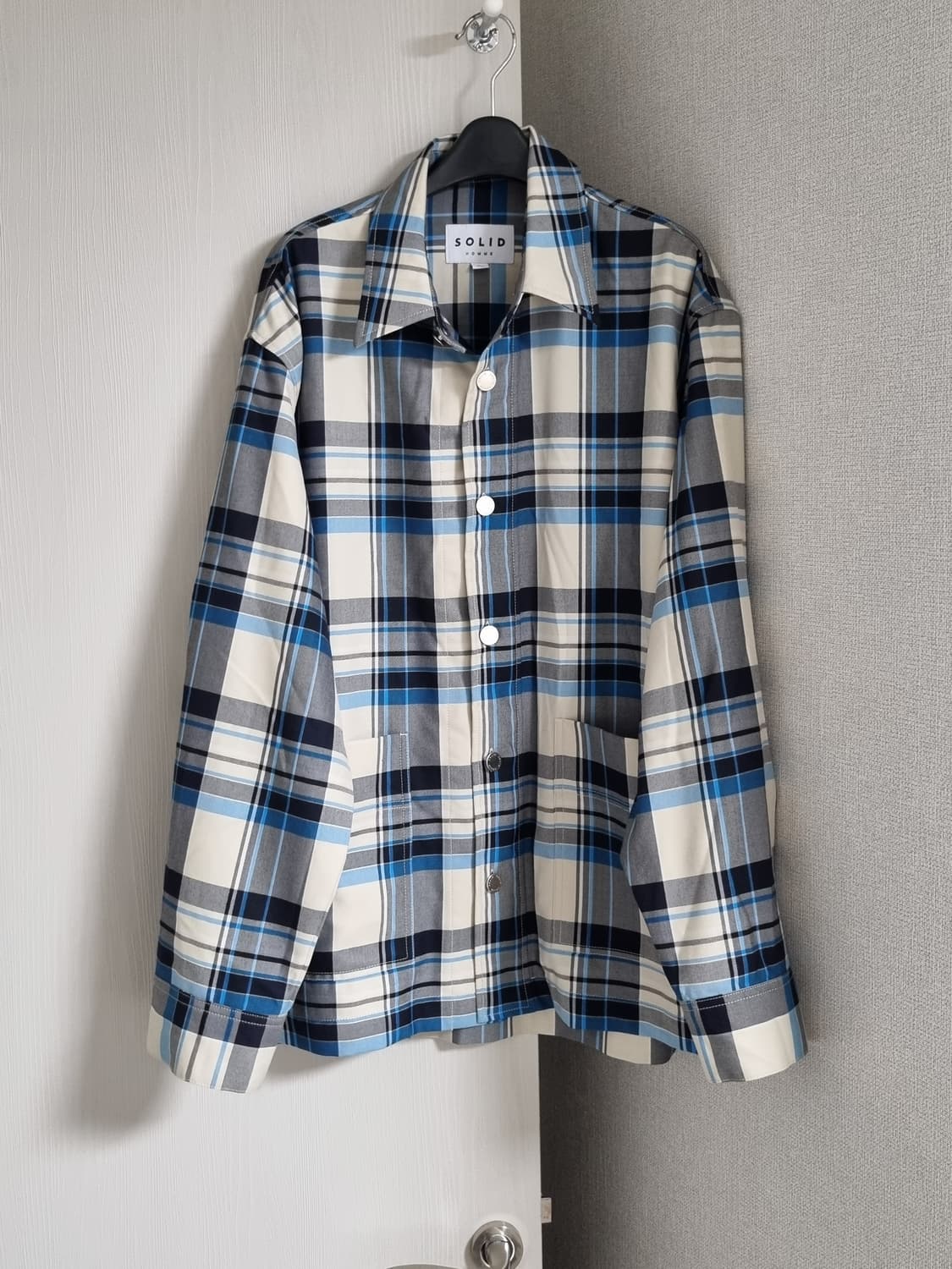 솔리드옴므 체크셔츠 자켓 상품이미지1