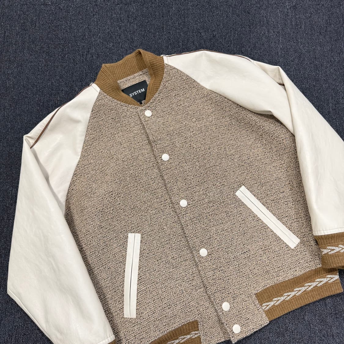 24년 시스템 MIXMATCHLAYER 바시티 자켓 상품이미지2