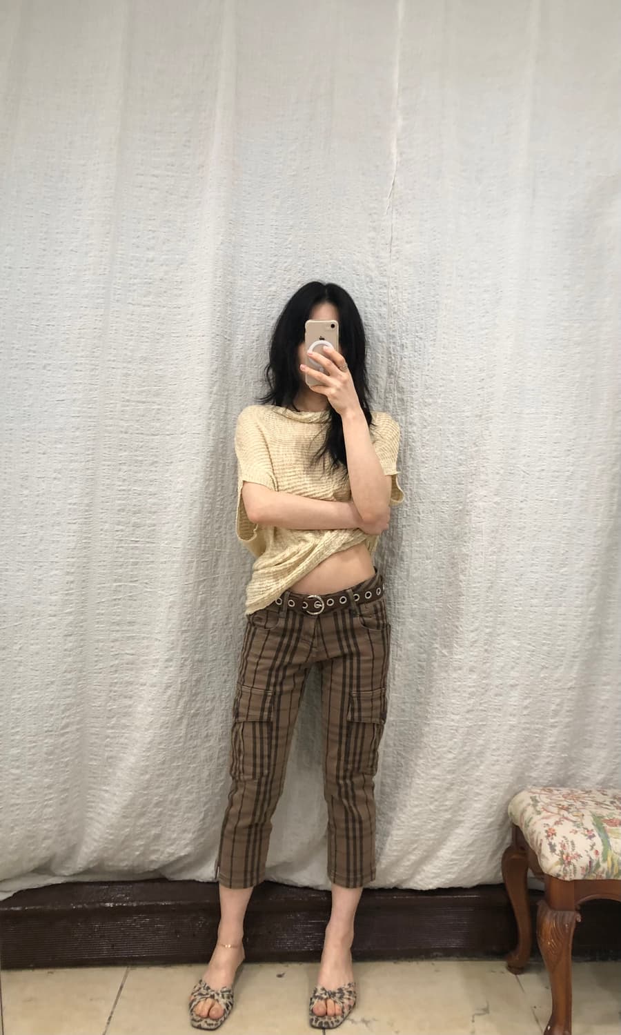 Burberry blue label check capri 상품이미지2