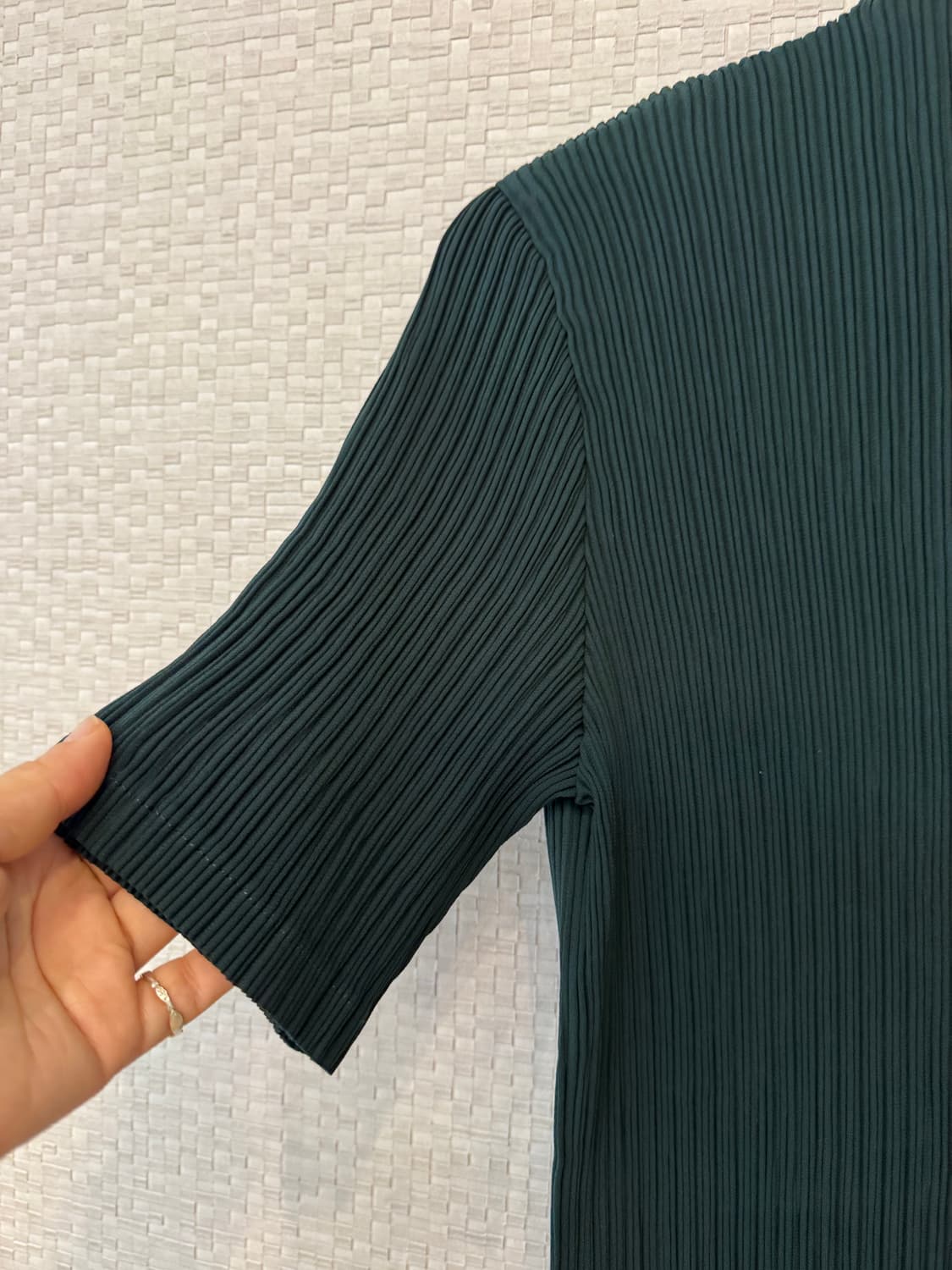 이세이미야케 해칭 반팔탑,스커트 셋트 상품이미지3