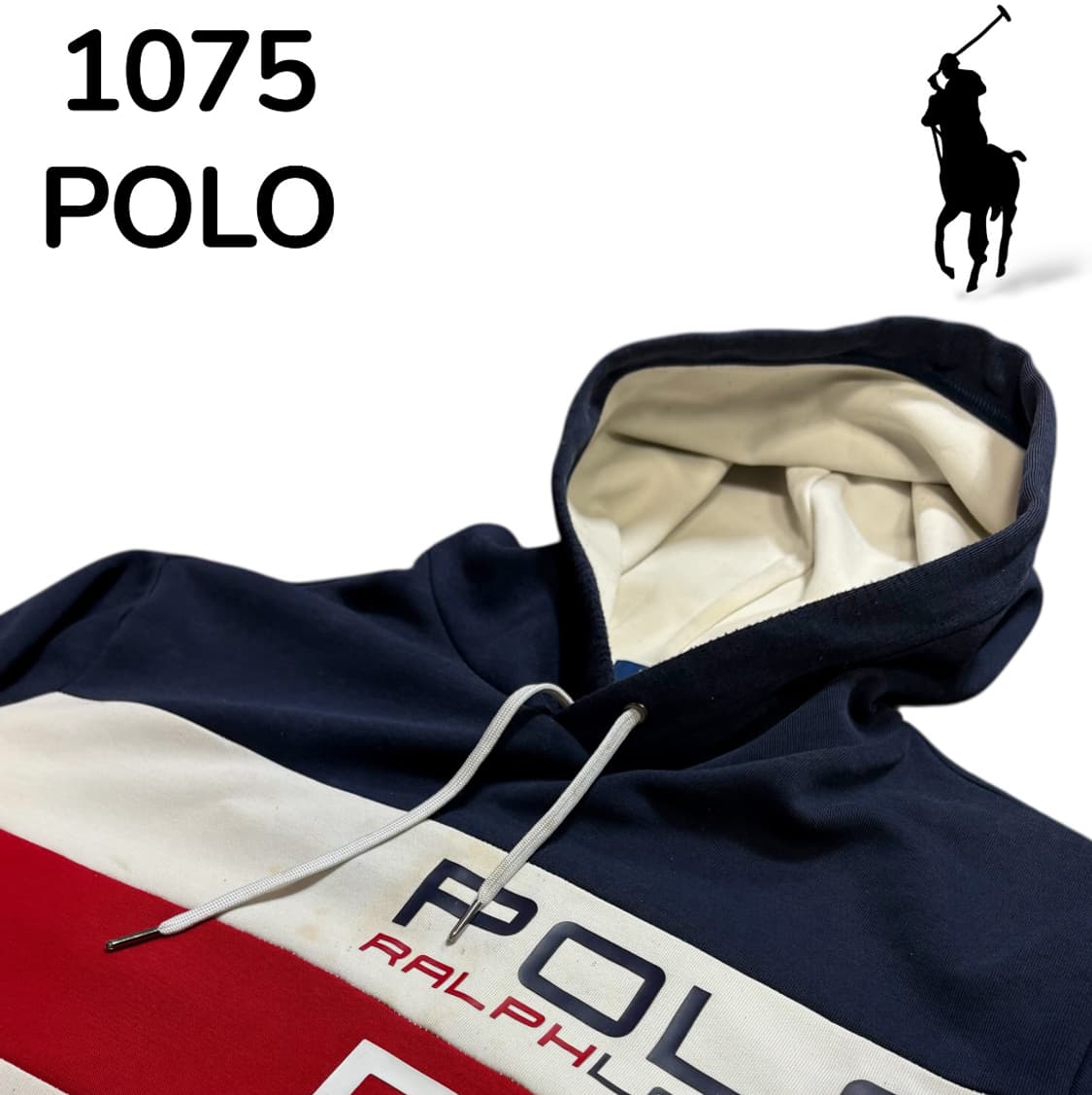  폴로 USA 네이비 후드티 L 상품이미지4