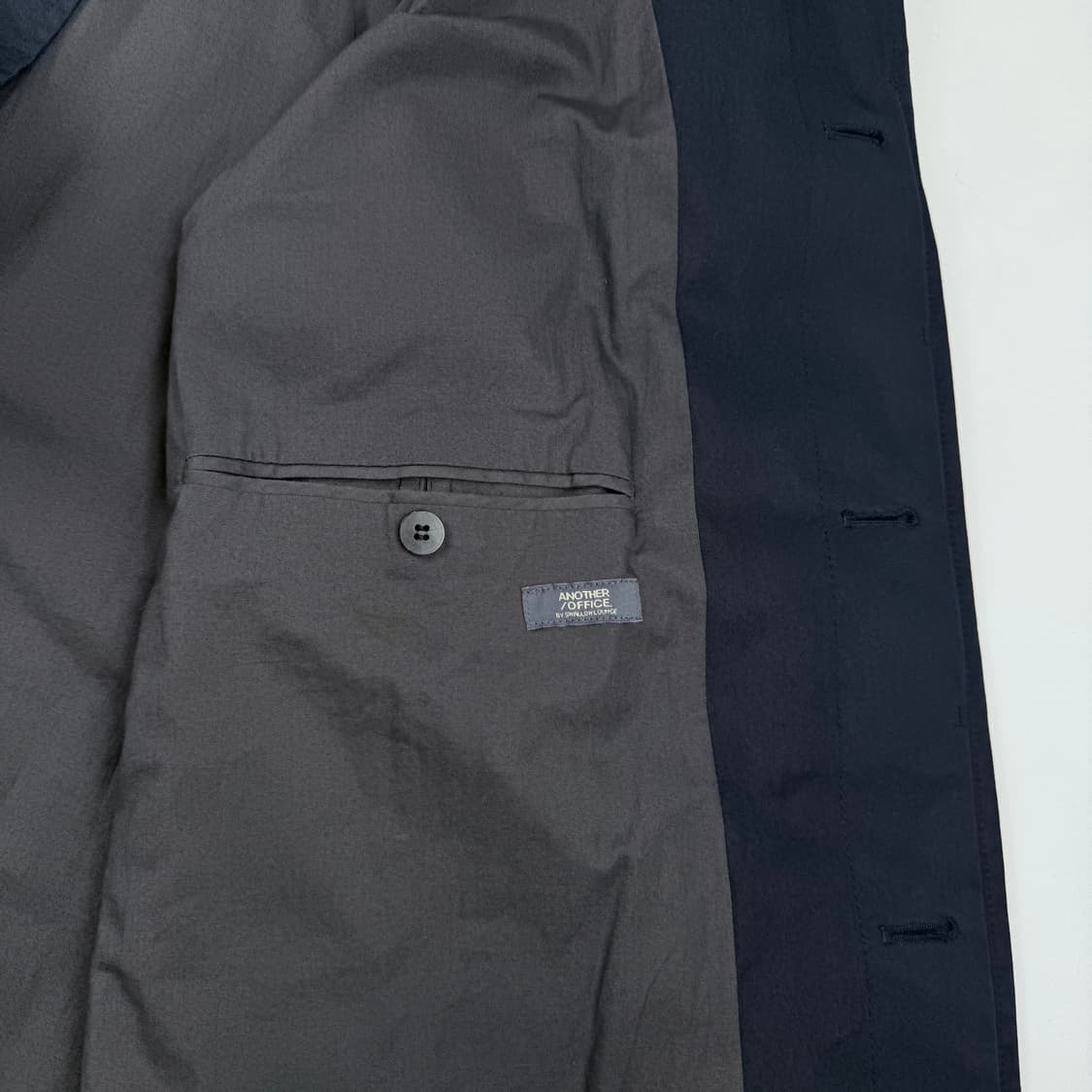 어나더오피스 레거시 발마칸 코트 나일론 (NAVY) 상품이미지6