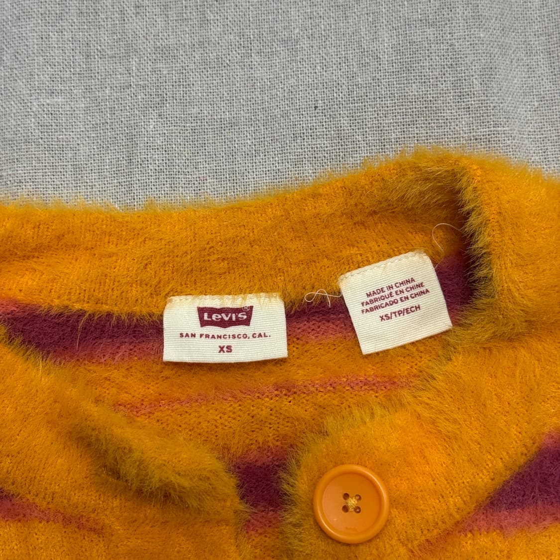 리바이스 우먼 크롭 앙고라 가디건 XS 상품이미지5