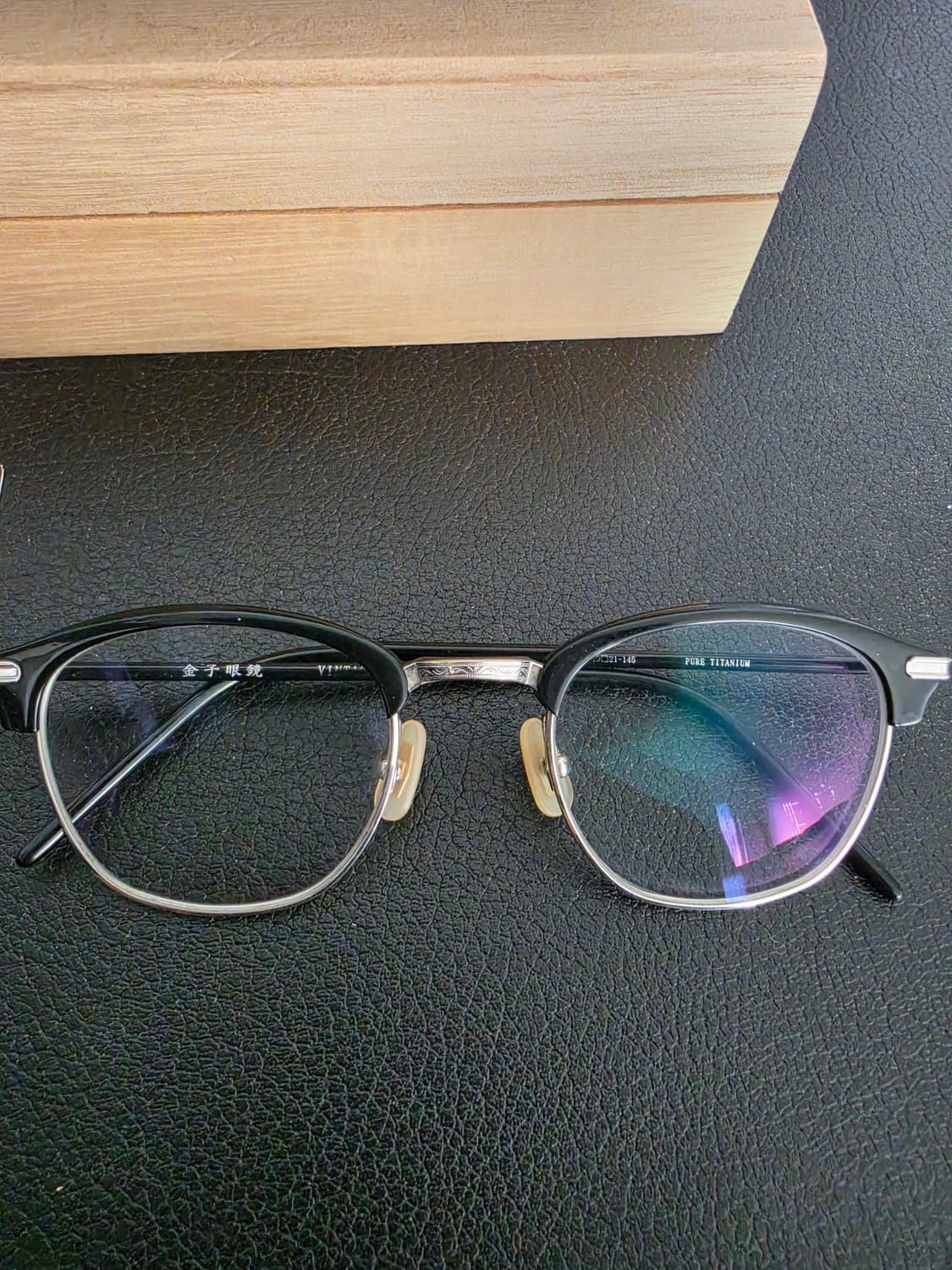 금자안경 kv34 하금테 블랙실버 상품이미지2