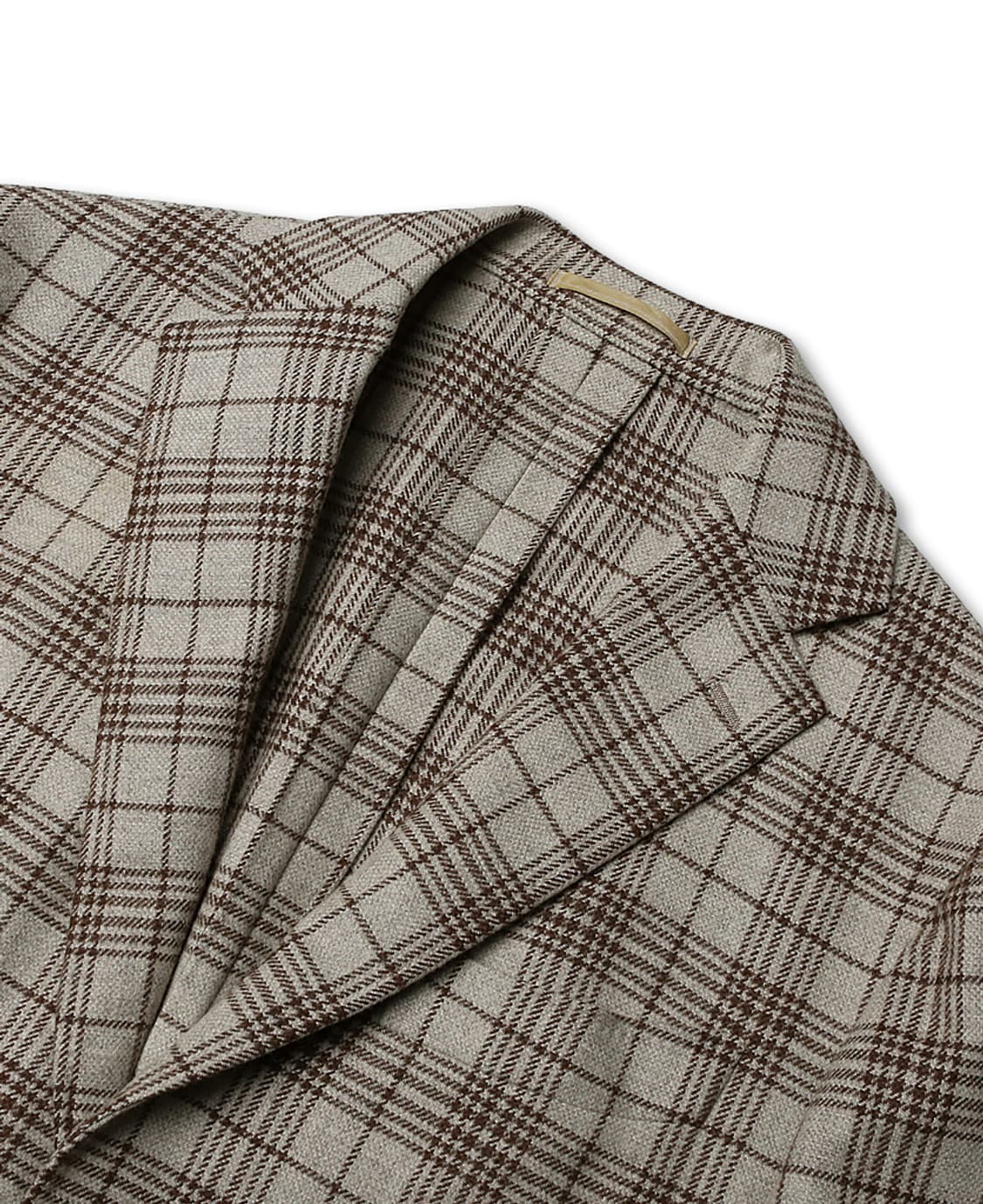 링자켓 [Ring Jacket] 베이지 브라운 체크 댄디 클래식 자켓 상품이미지2