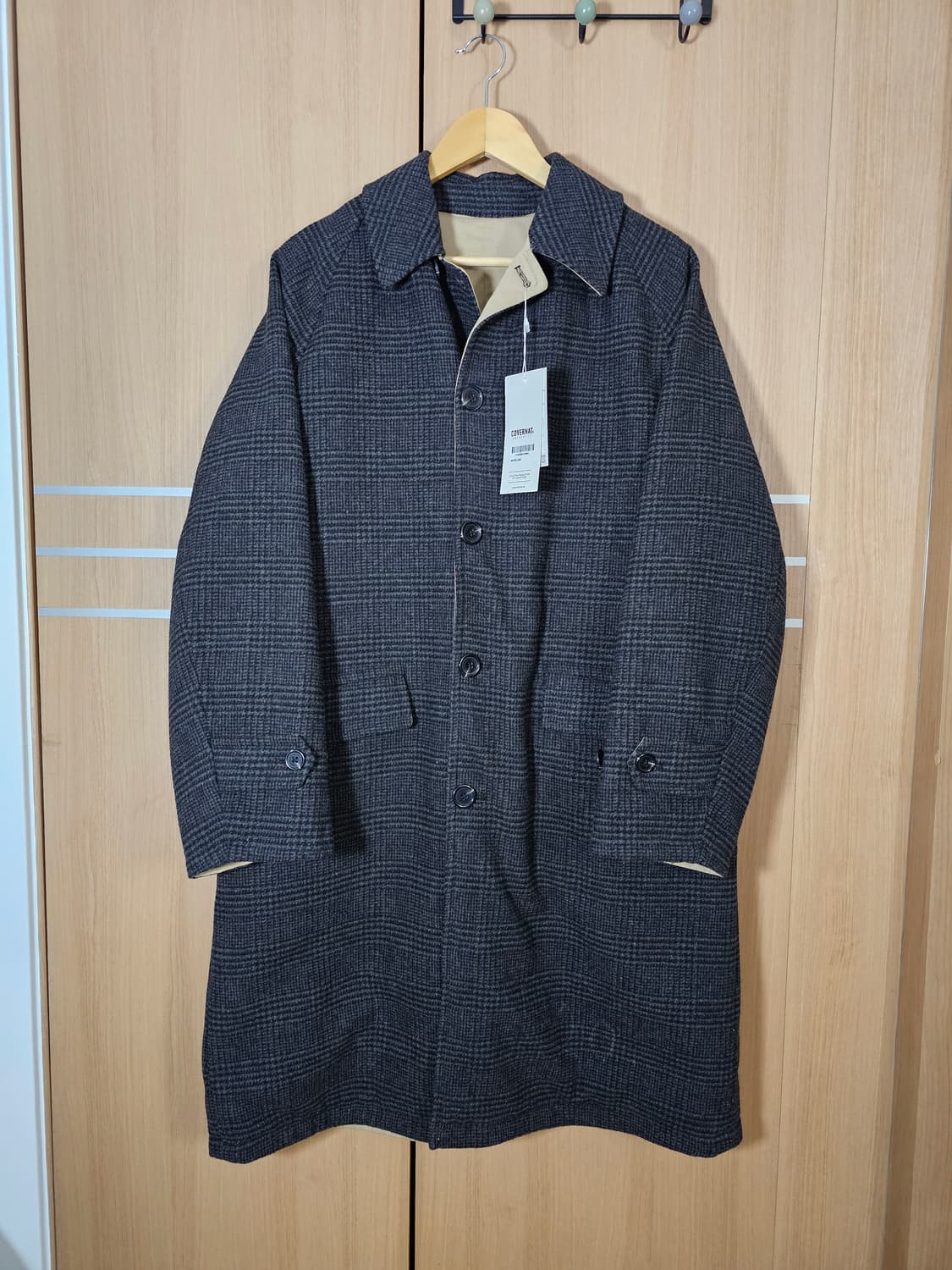 커버낫 리버시블 울 싱글코트/L 상품이미지2