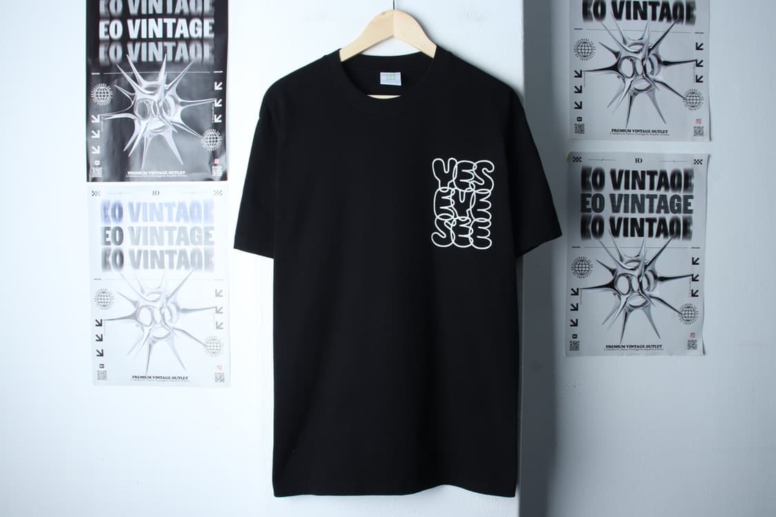 (L-XL) 예스아이씨 반팔 티셔츠 빅로고 블랙 스트릿-H31709 상품이미지2
