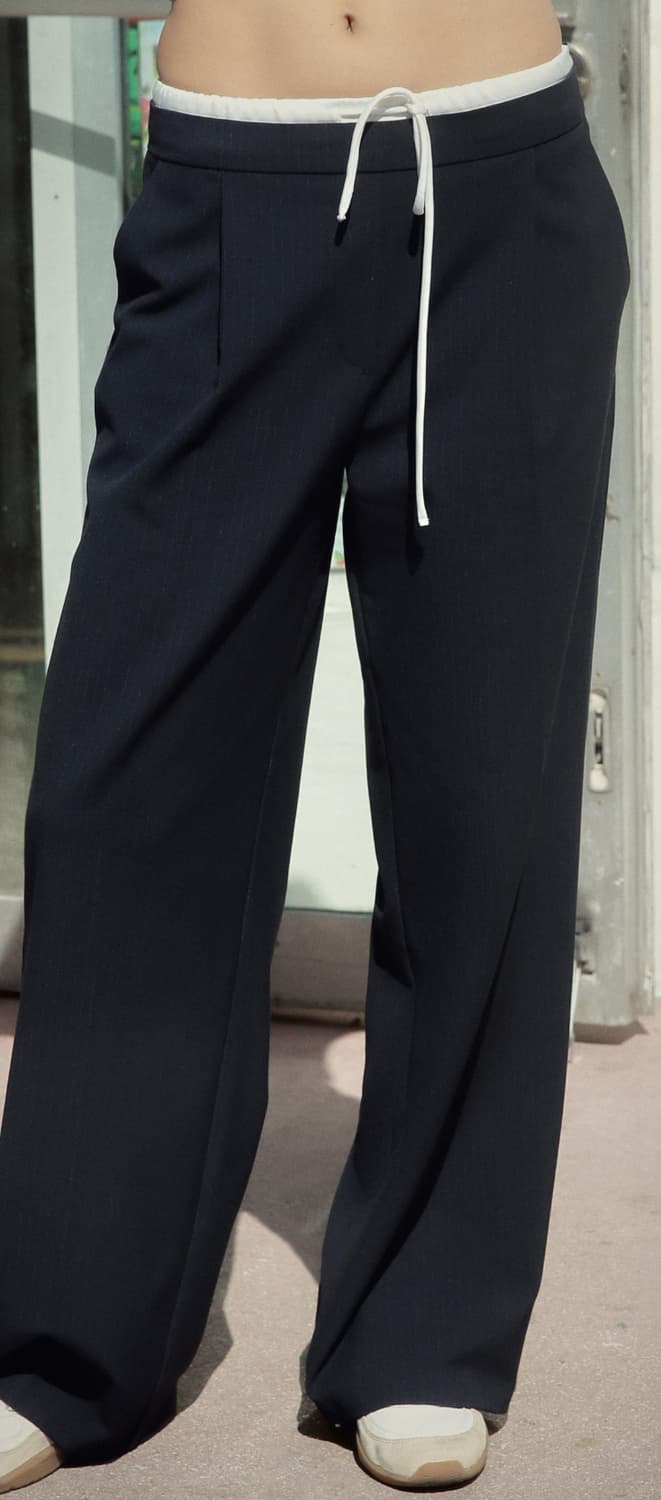 Zara 더블웨이스트 와이드 팬츠 상품이미지2