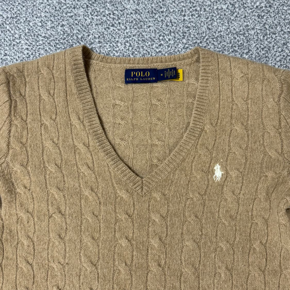 [정품 QR] 폴로 랄프로렌 브이넥 니트 여성용 상품이미지3