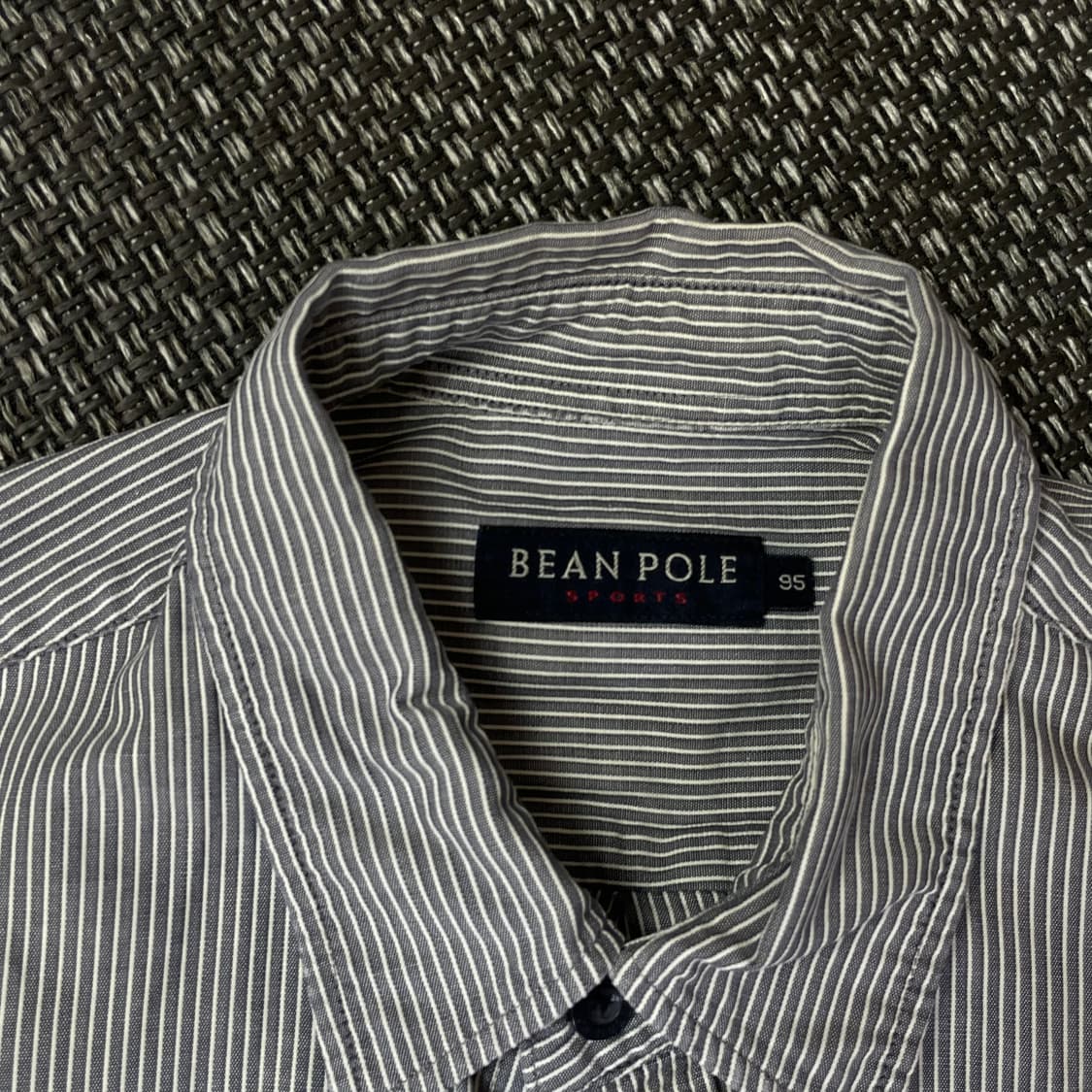 빈폴 스트라이프 그레이 반팔 셔츠 95 상품이미지4